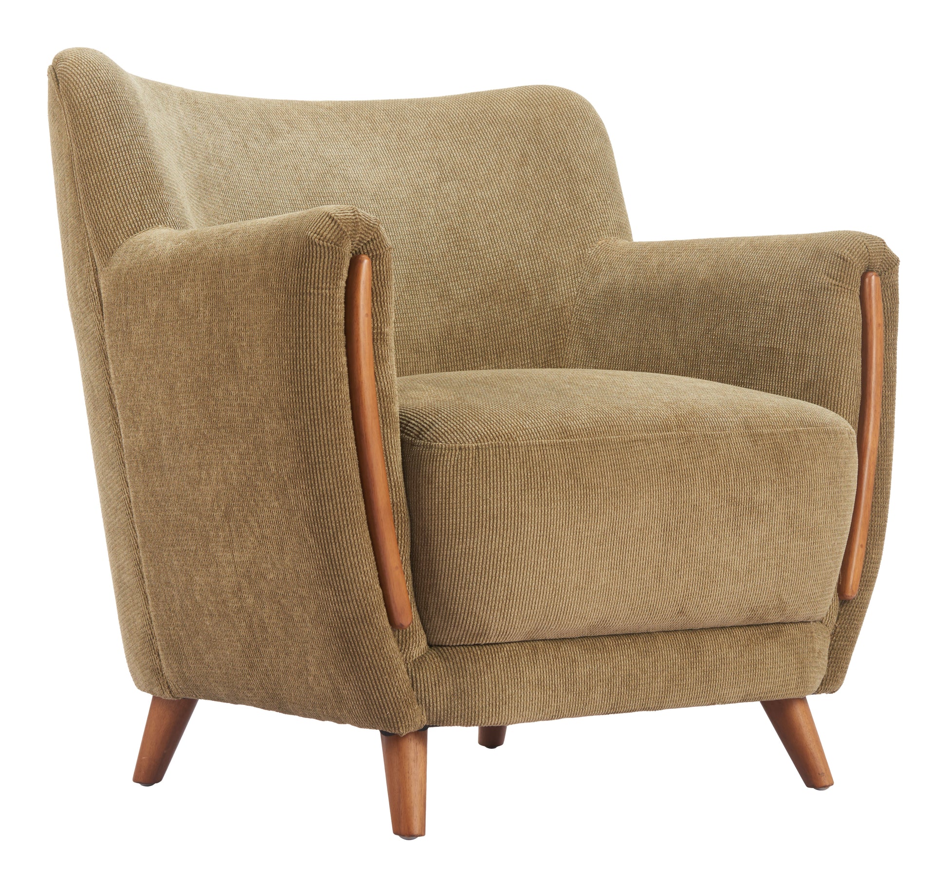 Hako Accent Chair Olive Green style shot 1