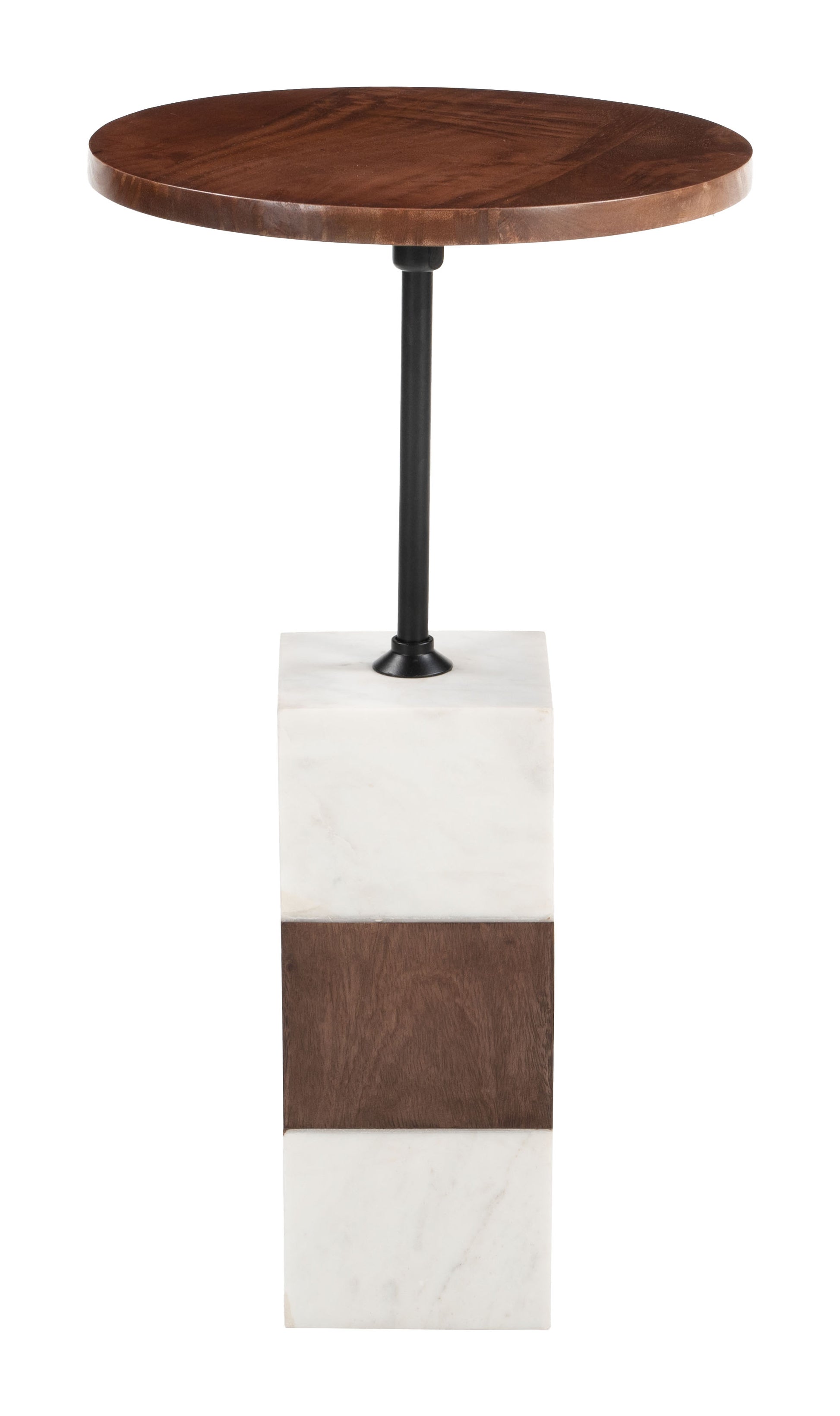 Stuk Side Table Brown & White style shot 1