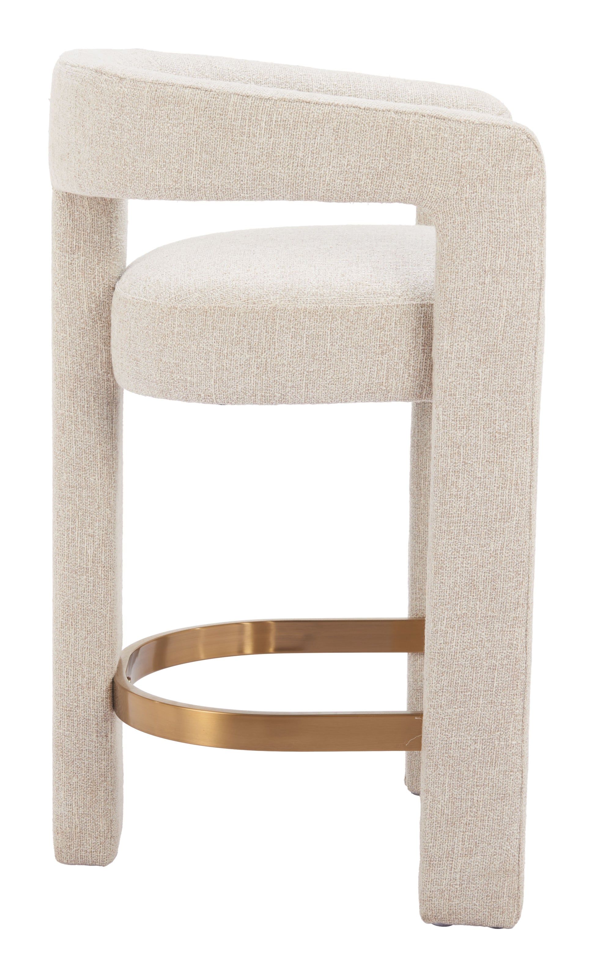 Saiko Counter Stool Beige style shot 2