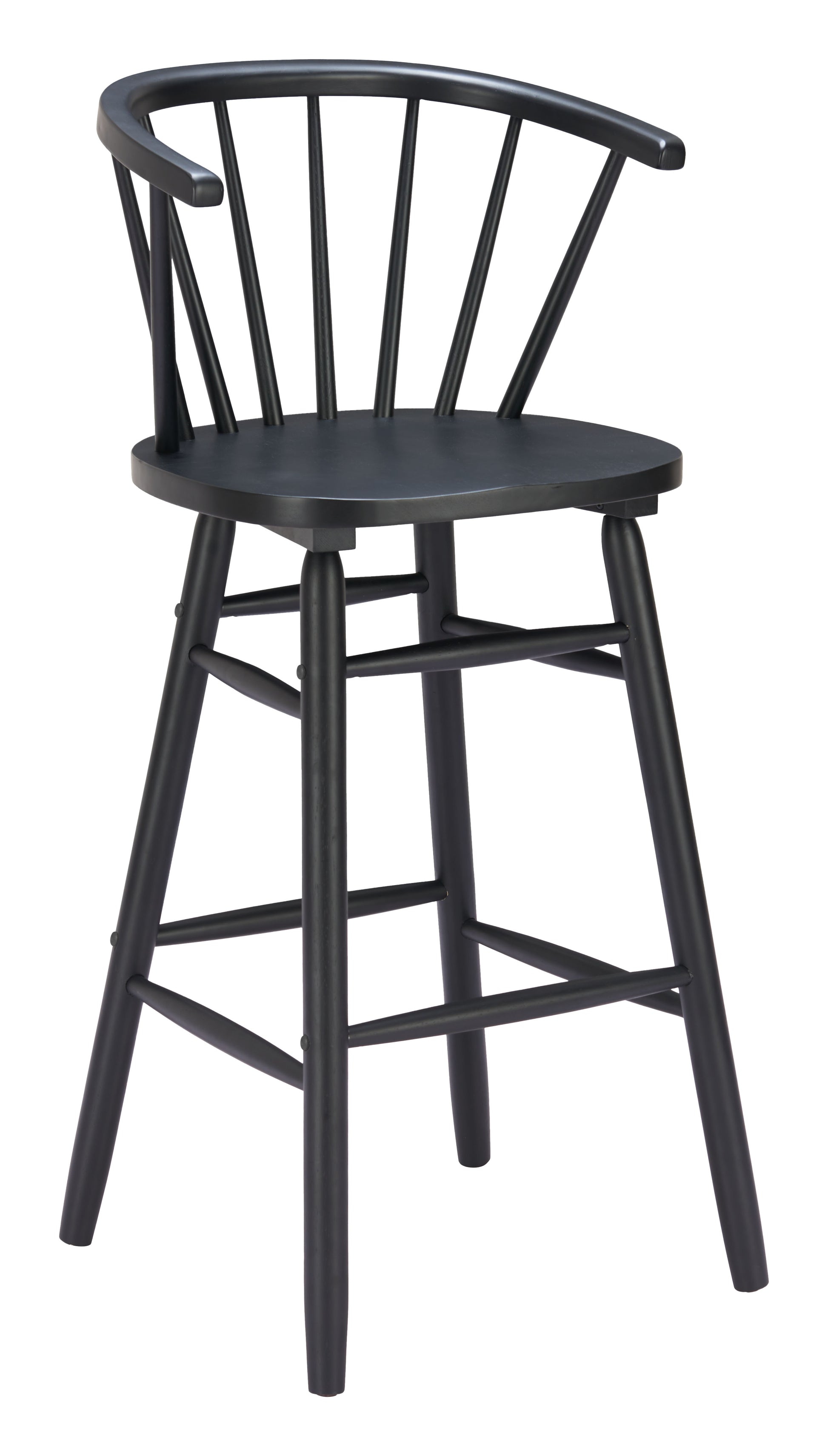 Stenger Barstool (Set of 2) Black style shot 1