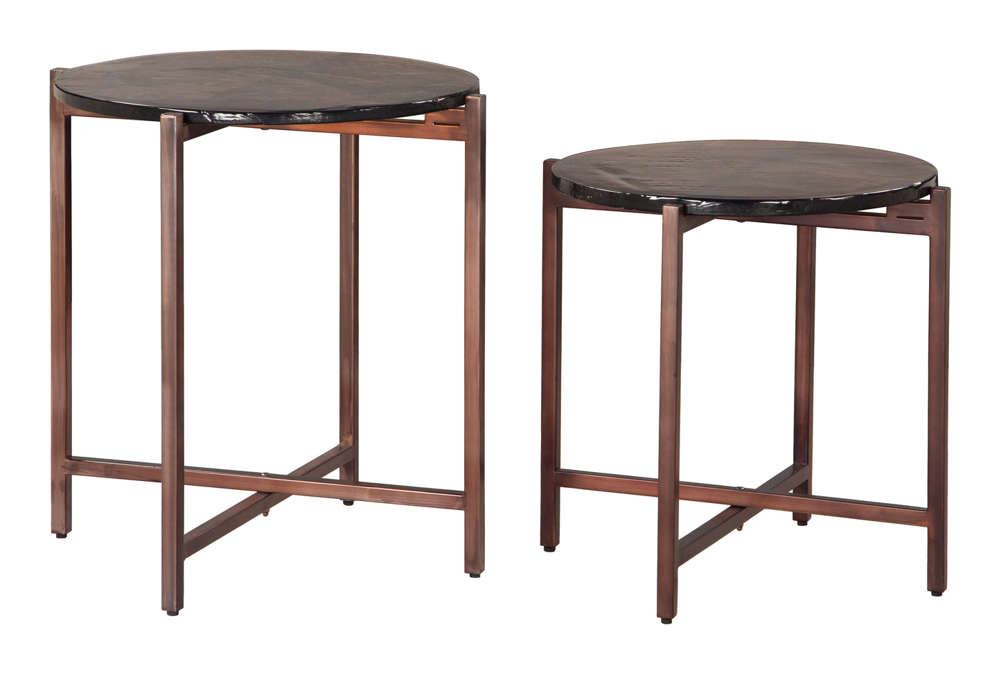 Gema Coffee Table Set (2-Piece) Bronze style shot 1