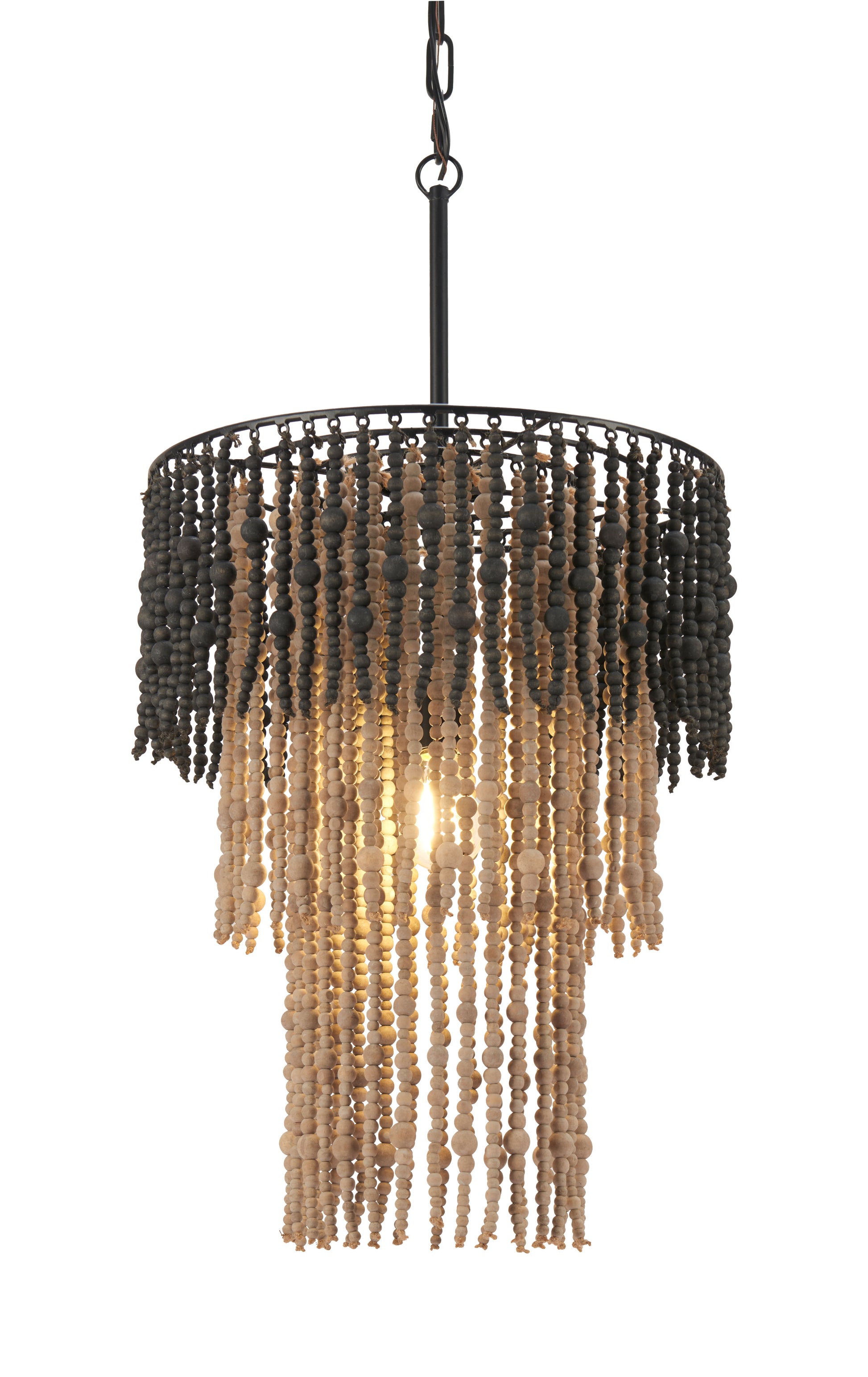 Bizu Ceiling Lamp Black & Beige style shot 1