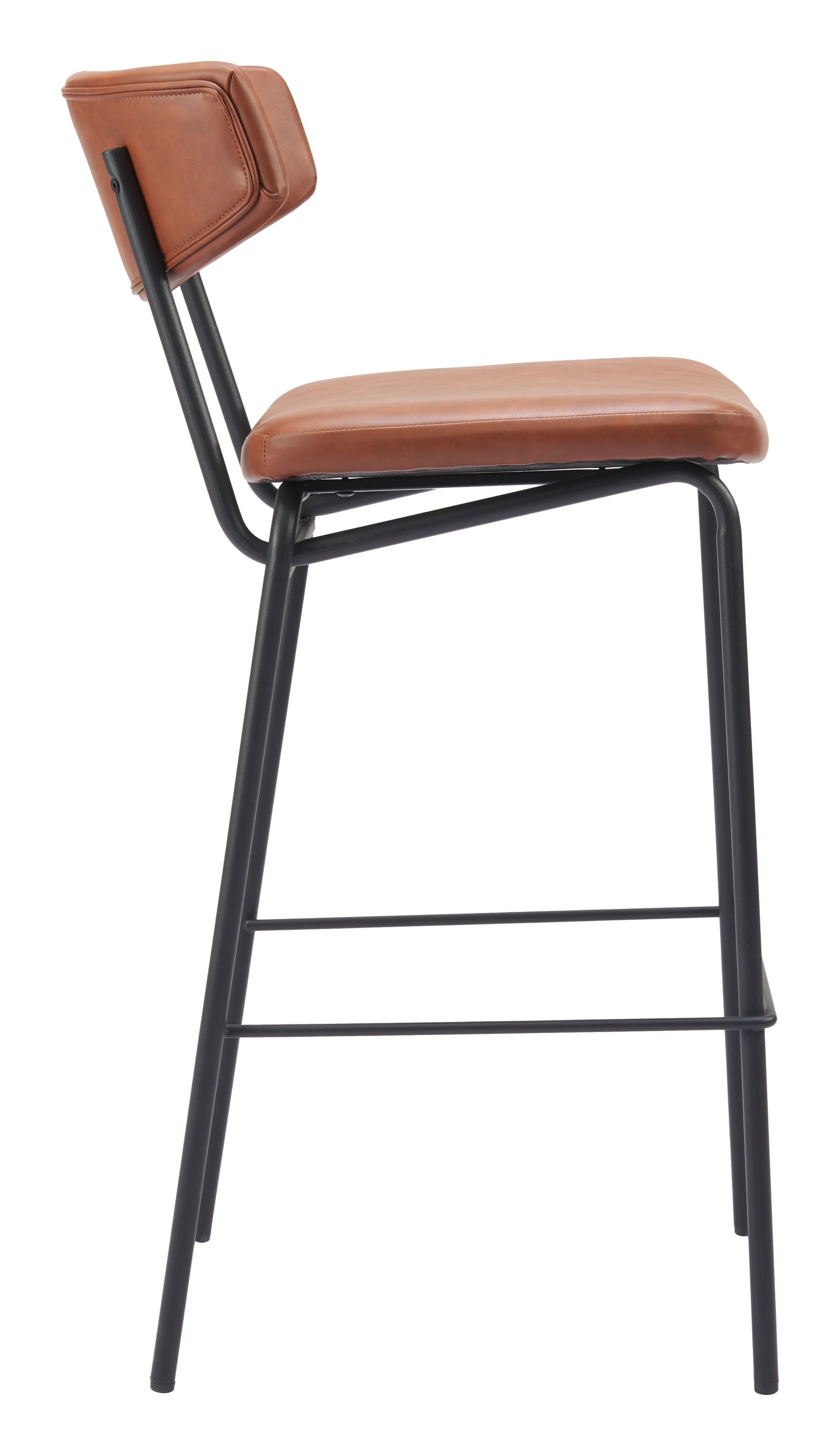 Charon Barstool (Set of 2) Vintage Brown style shot 2