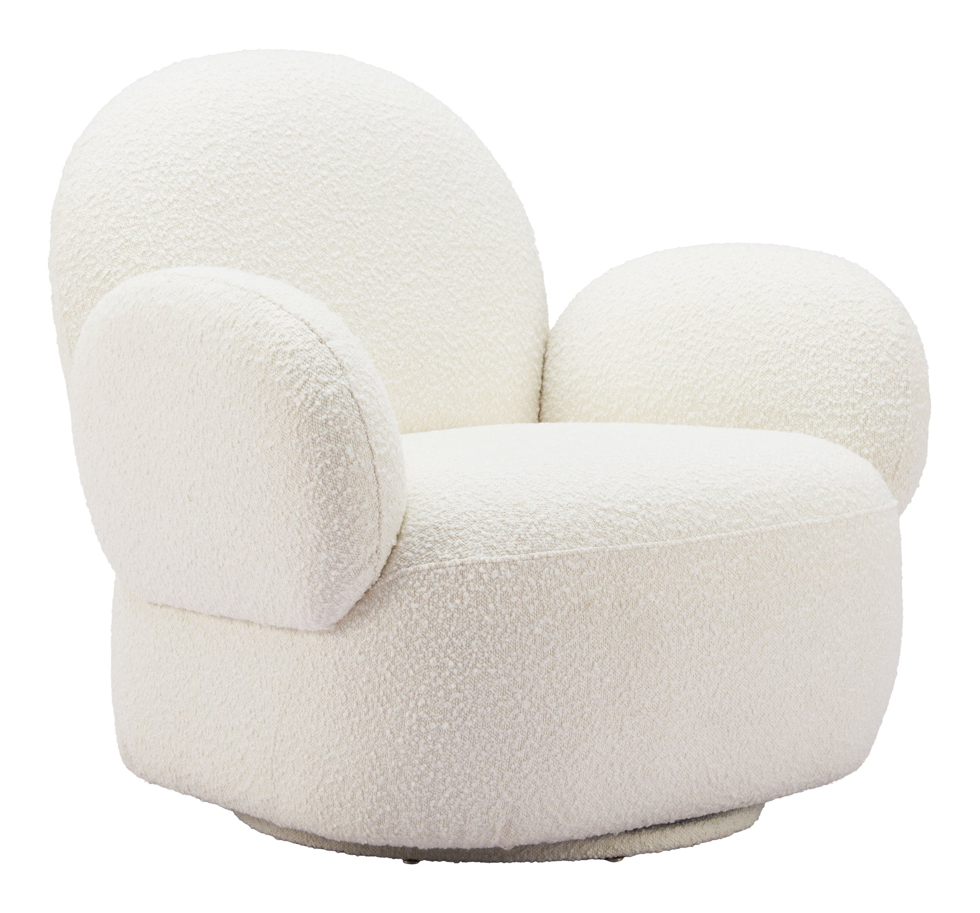 Pilka Swivel Chair White style shot 2