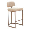 Velar Counter Stool (Set of 2) Beige style shot 1