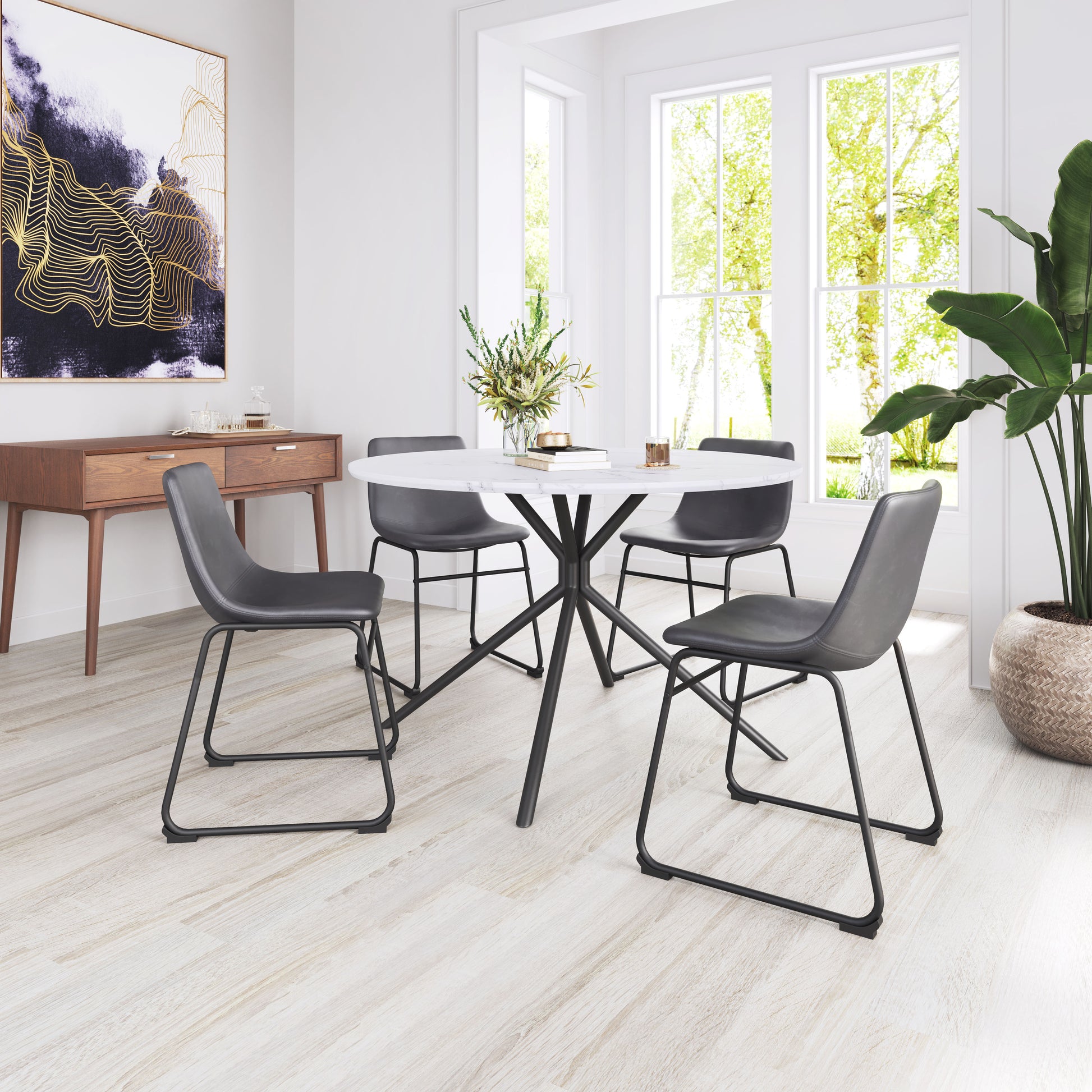 Smart Dining Chair (Set of 2) Charcoal style shot 1