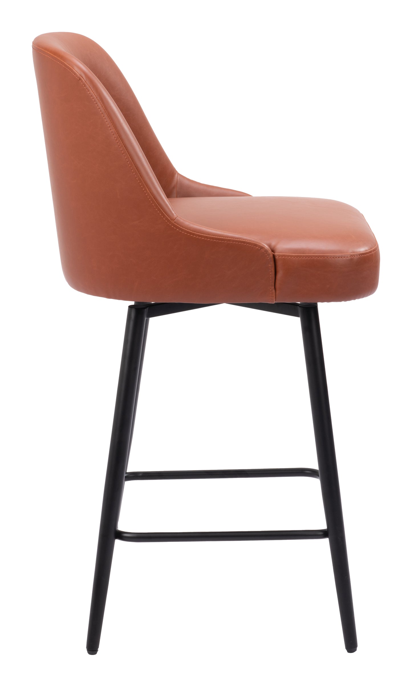 Keppel Swivel Counter Stool Brown style shot 2