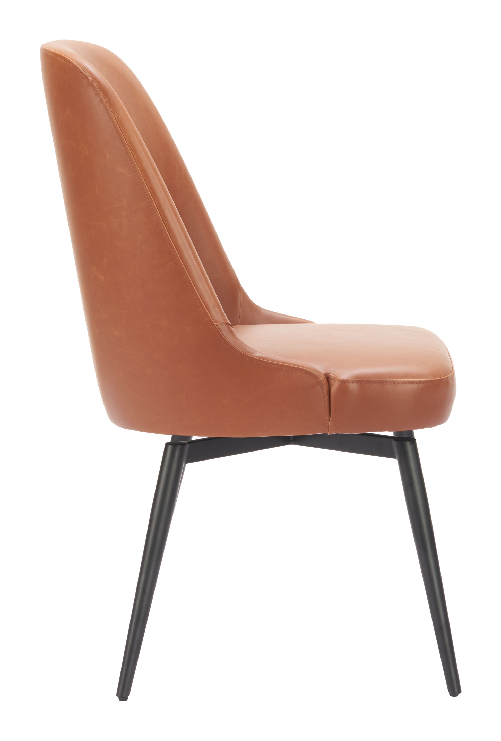 Keppel Swivel Dining Chair (Set of 2) Brown style shot 1