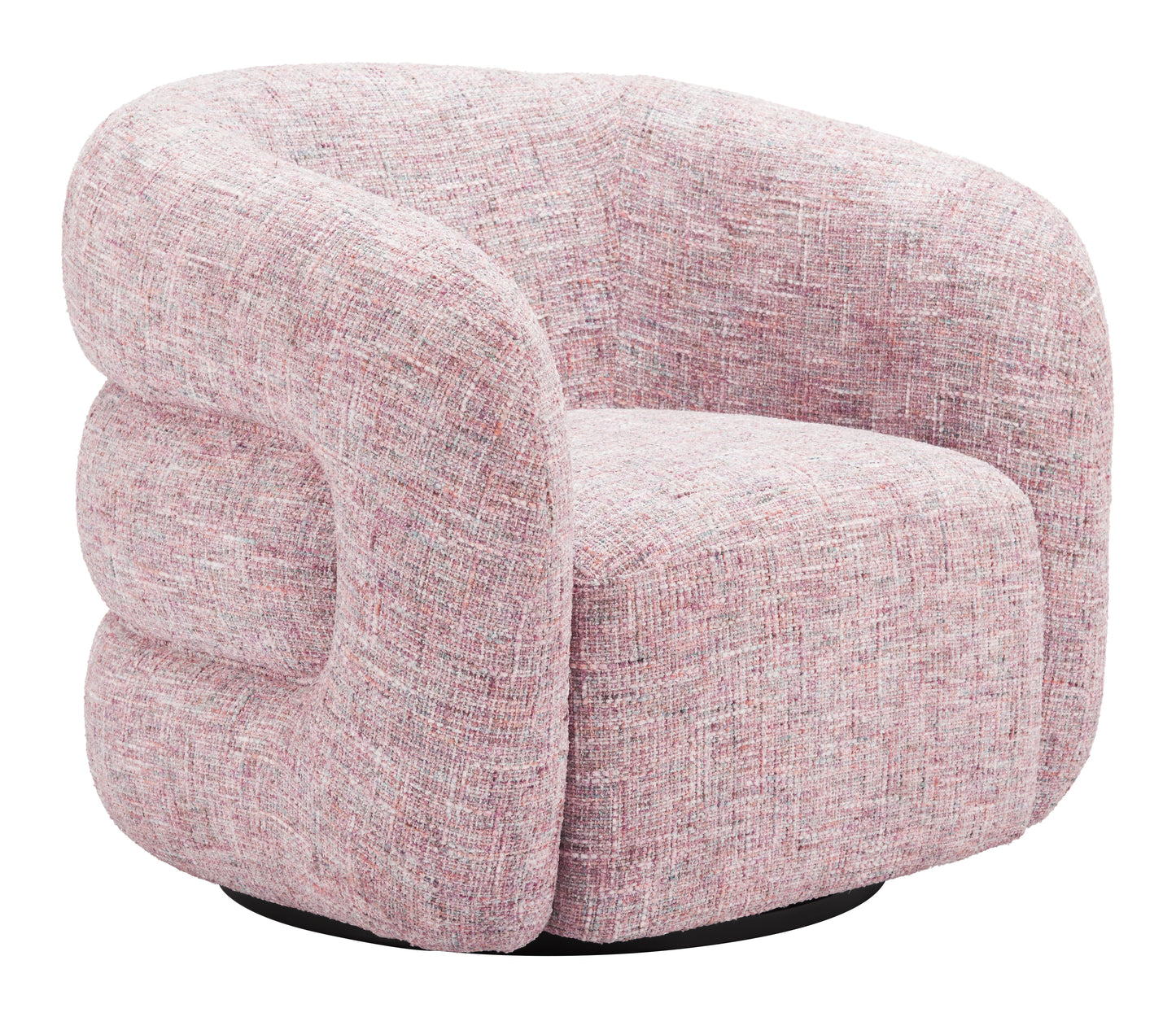 Refine Swivel Chair Pink Tweed style shot 2