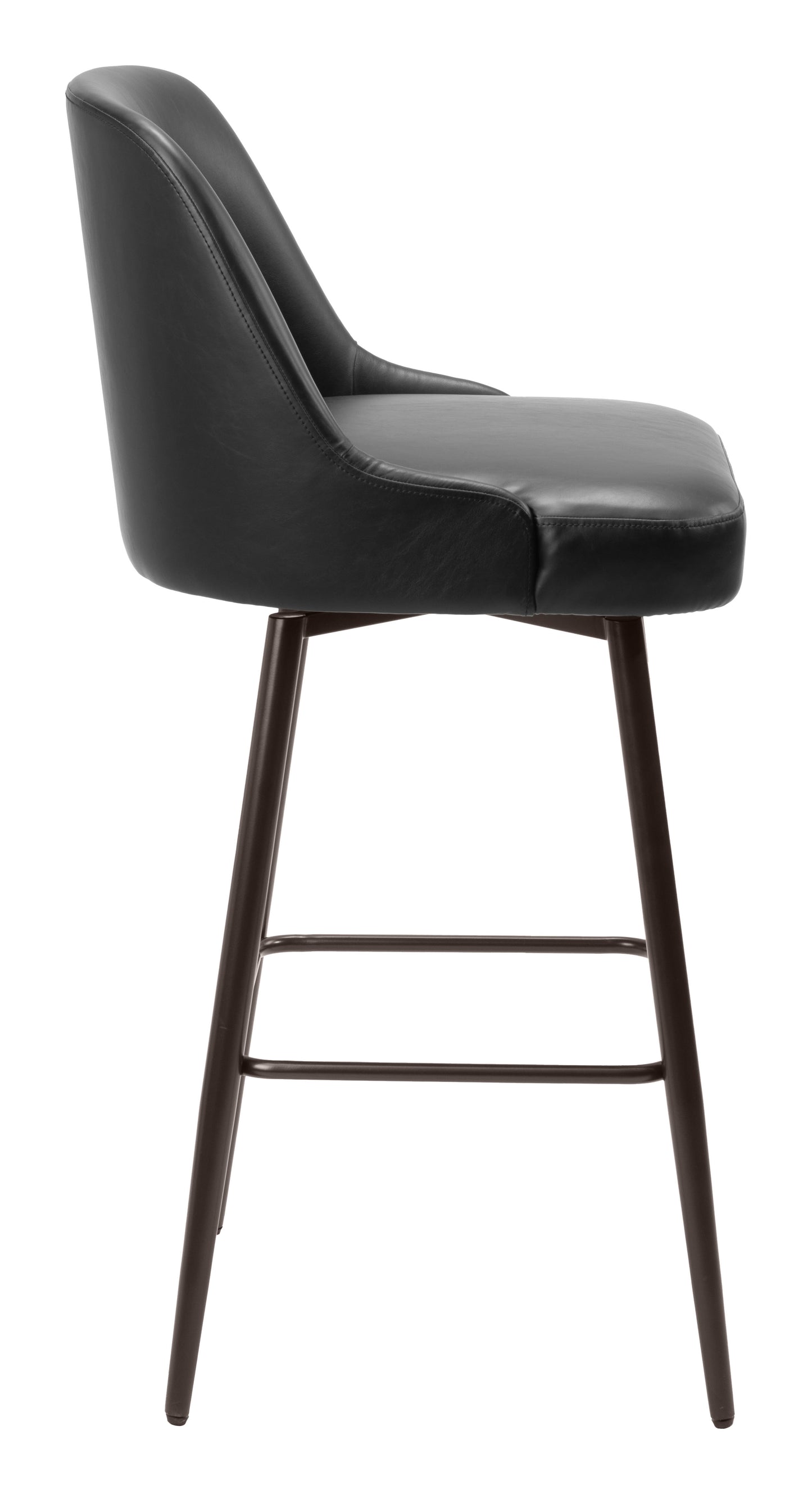 Keppel Swivel Barstool Black & Bronze style shot 2