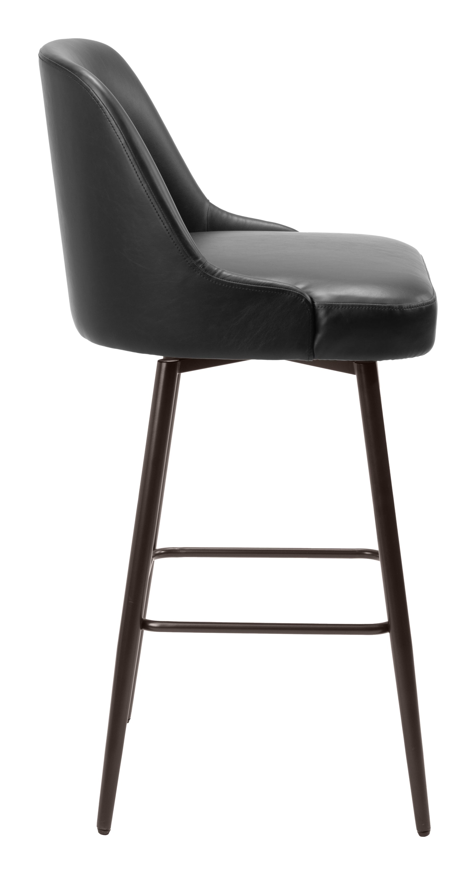 Keppel Swivel Barstool Black & Bronze style shot 2