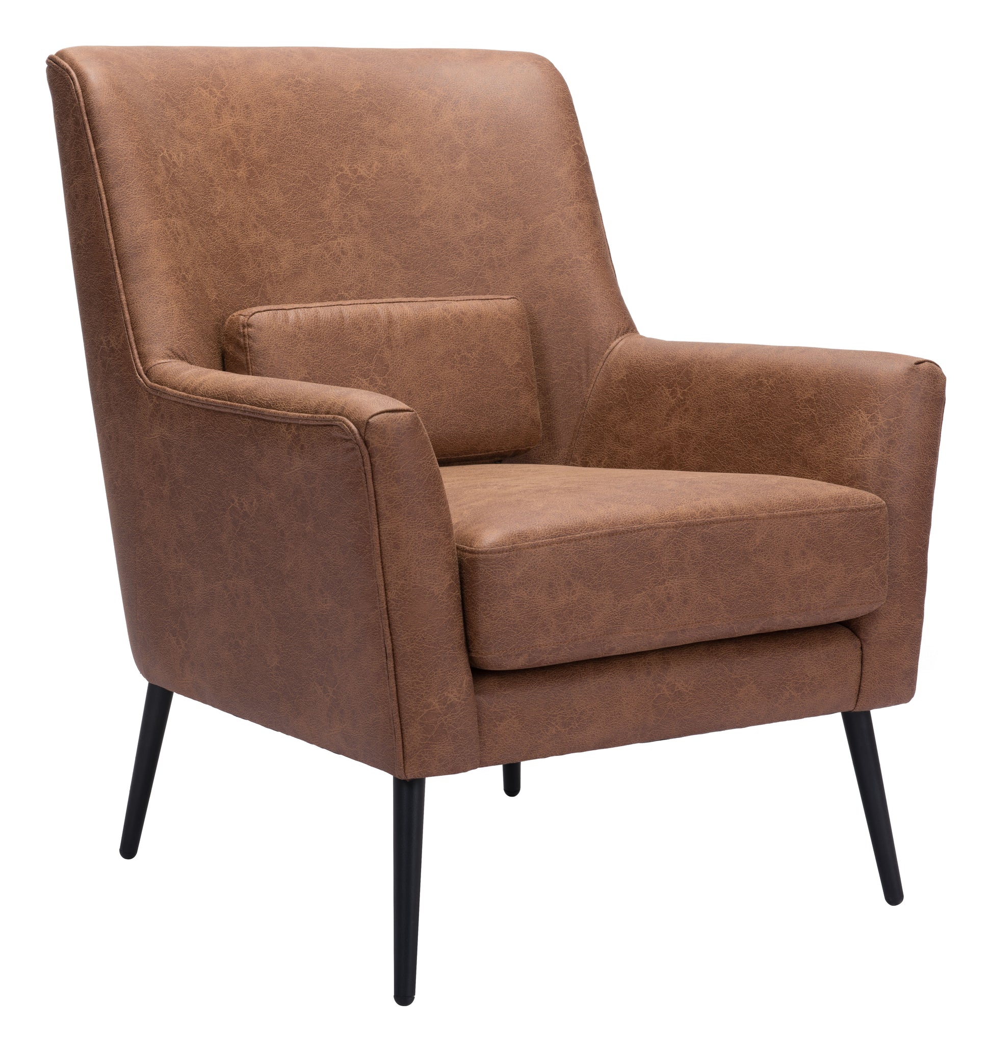 Ontario Accent Chair Vintage Brown style shot 1