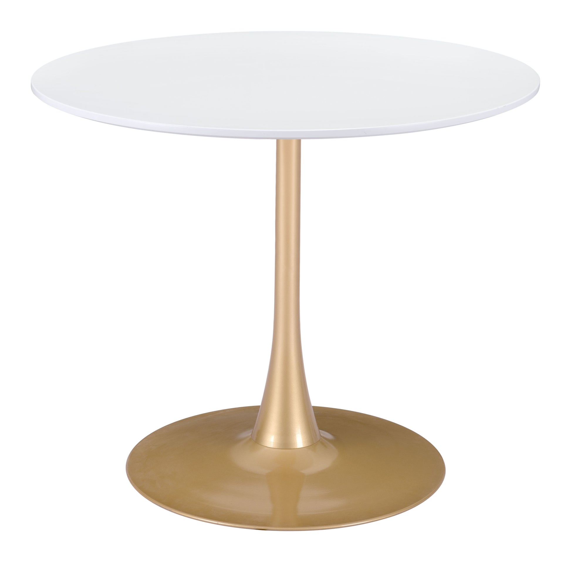 Opus Dining Table White & Gold style shot 2