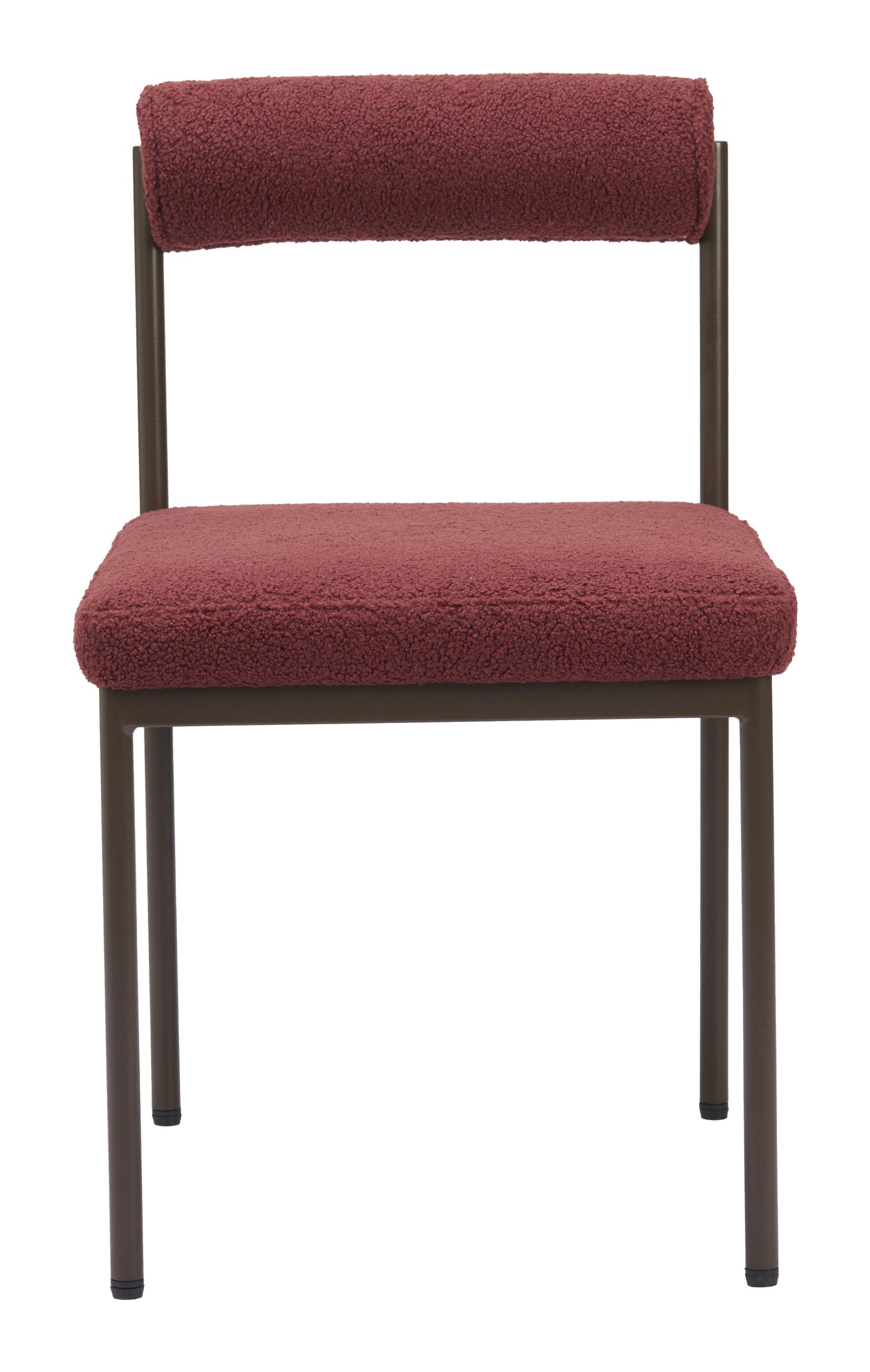 Livorno Dining Chair Red & Bronze style shot 2