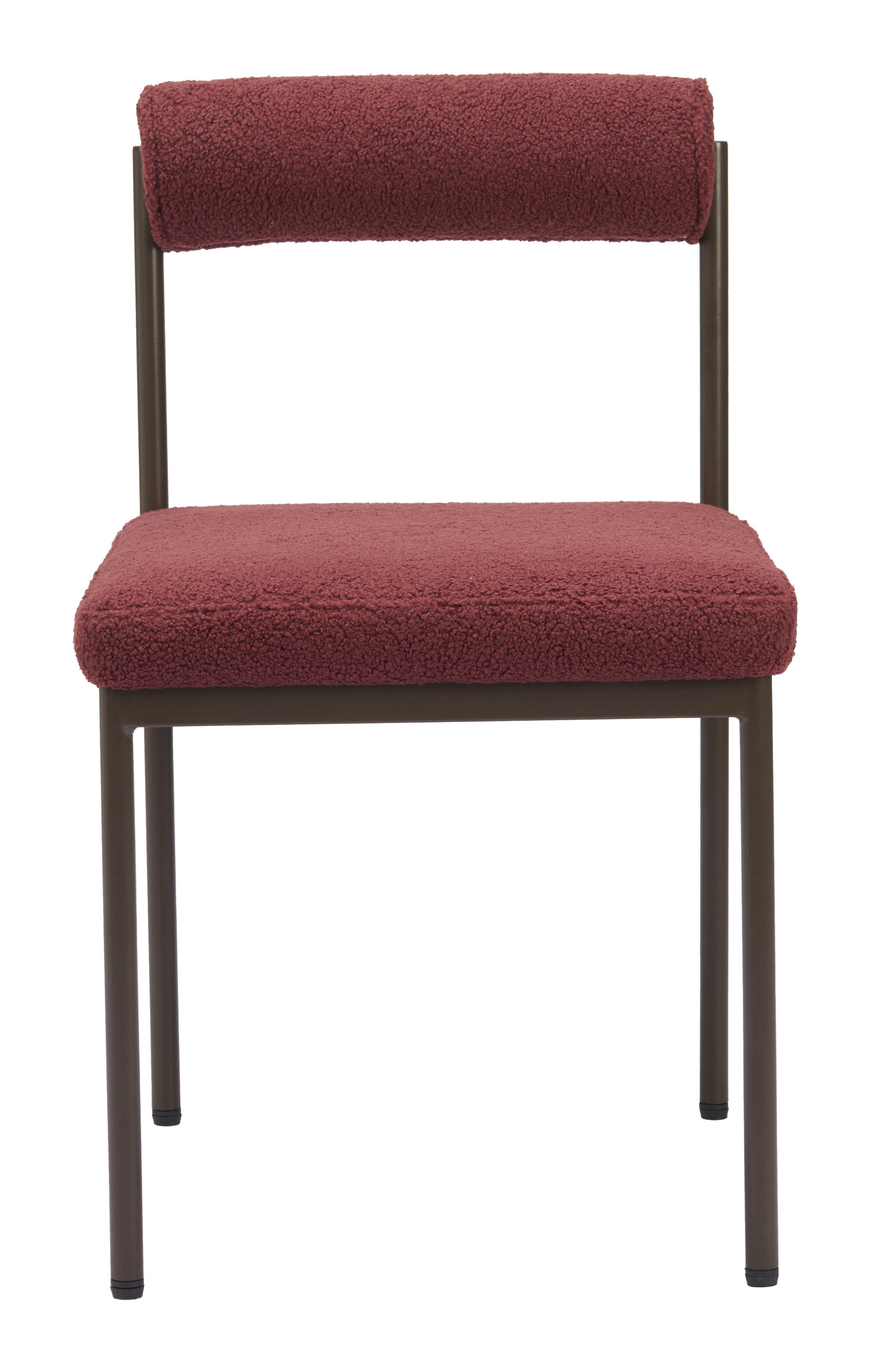 Livorno Dining Chair Red & Bronze style shot 2