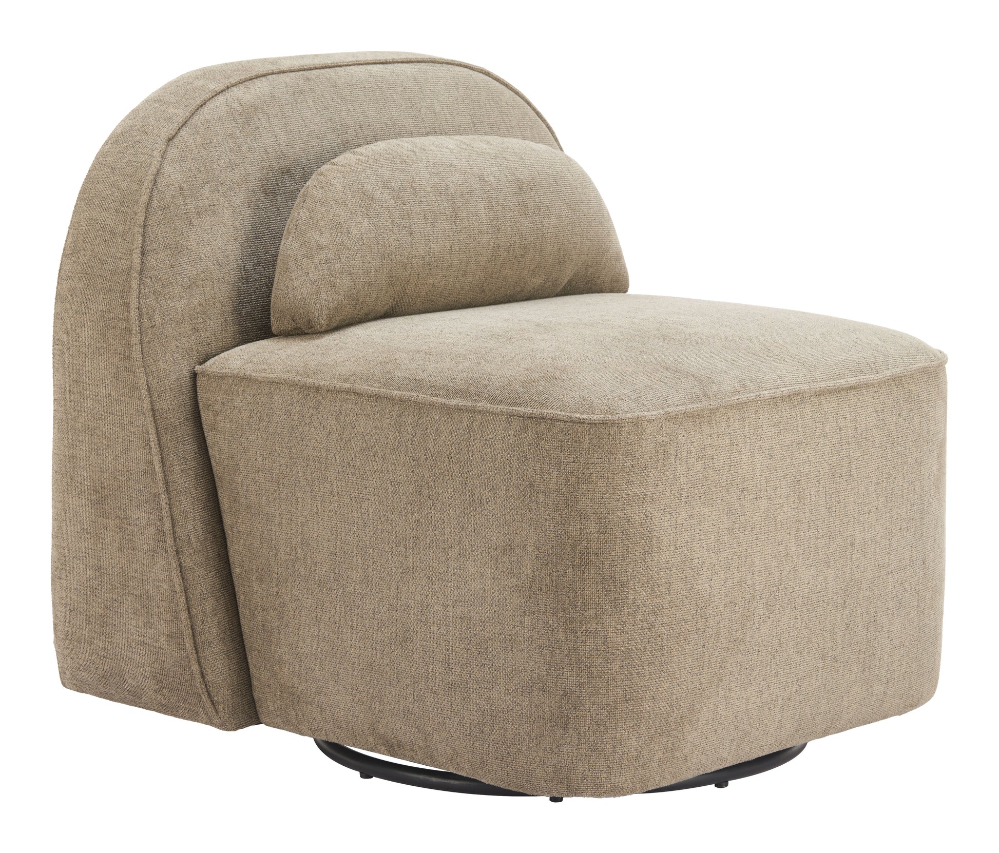 Kakao Swivel Chair Olive Brown style shot 1