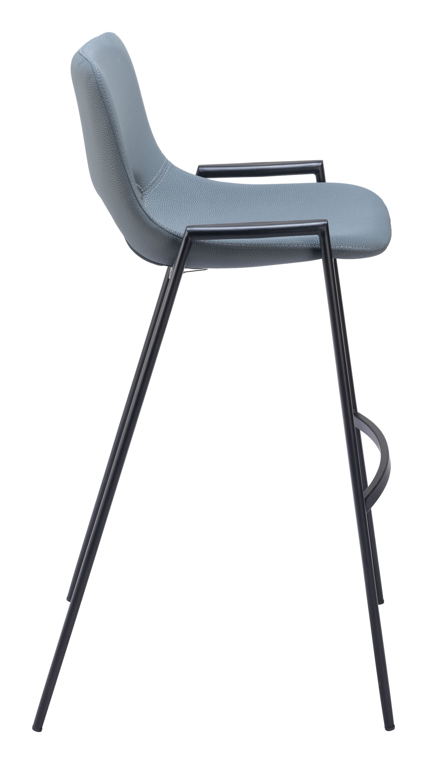 Desi Barstool (Set of 2) Azure Gray style shot 2