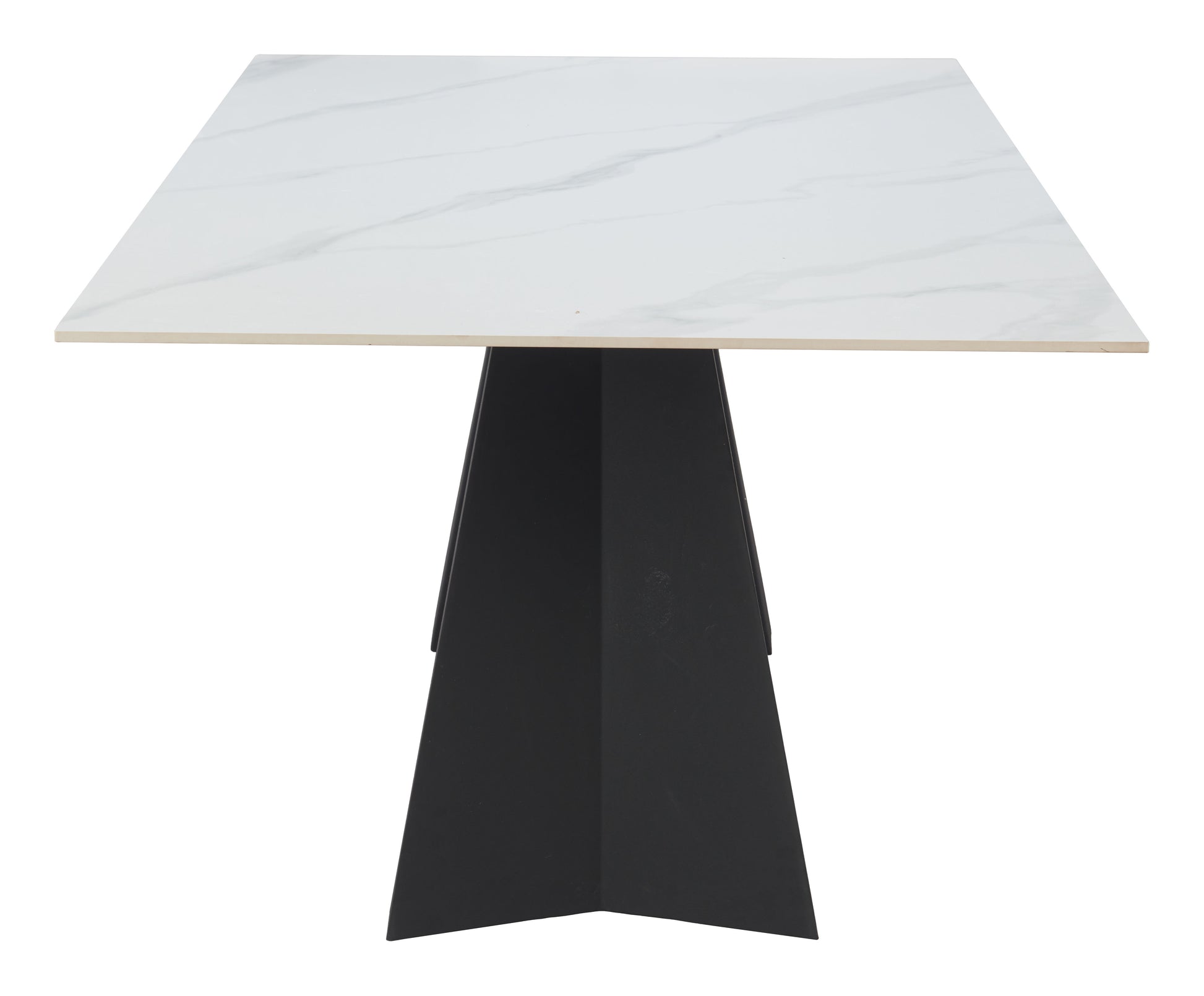 Inky Dining Table White style shot 2