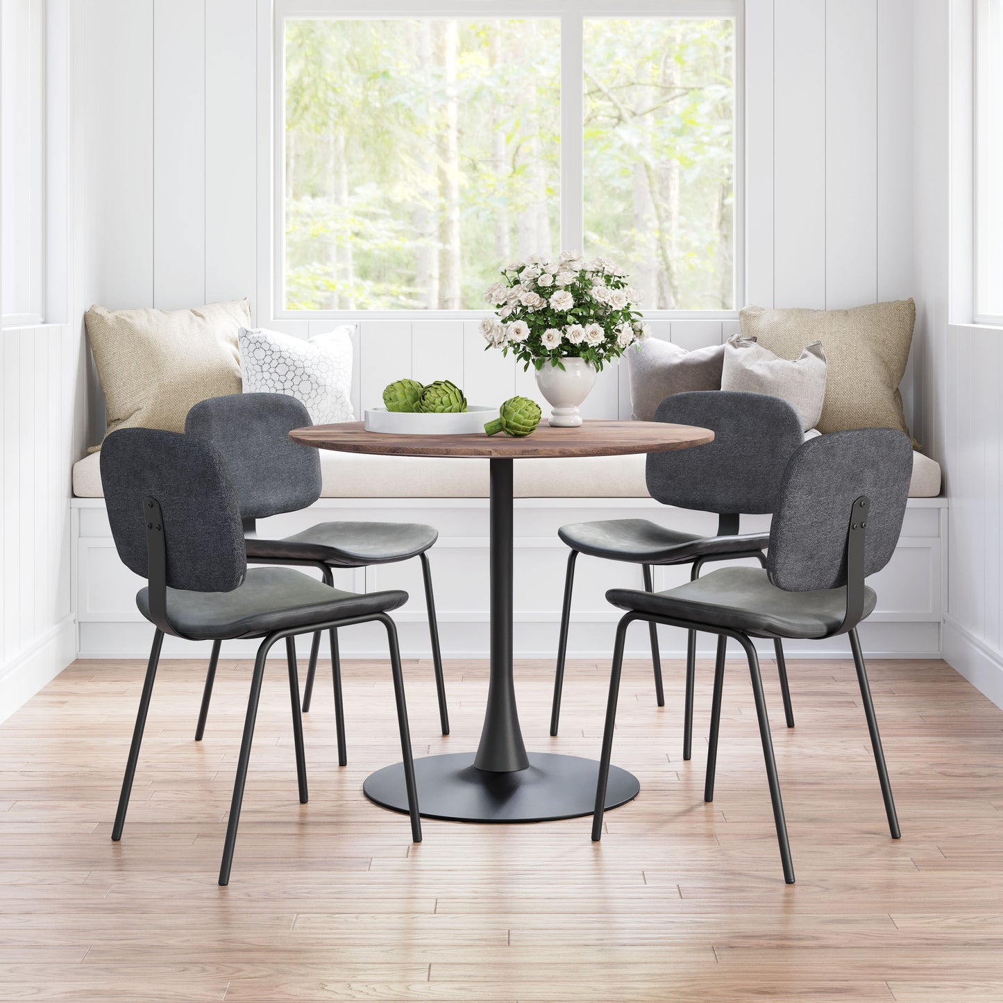 Opus Dining Table Brown & Black style shot 1