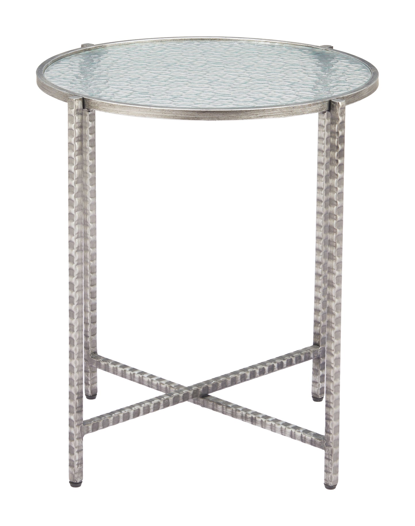 Vetro Side Table Silver style shot 2