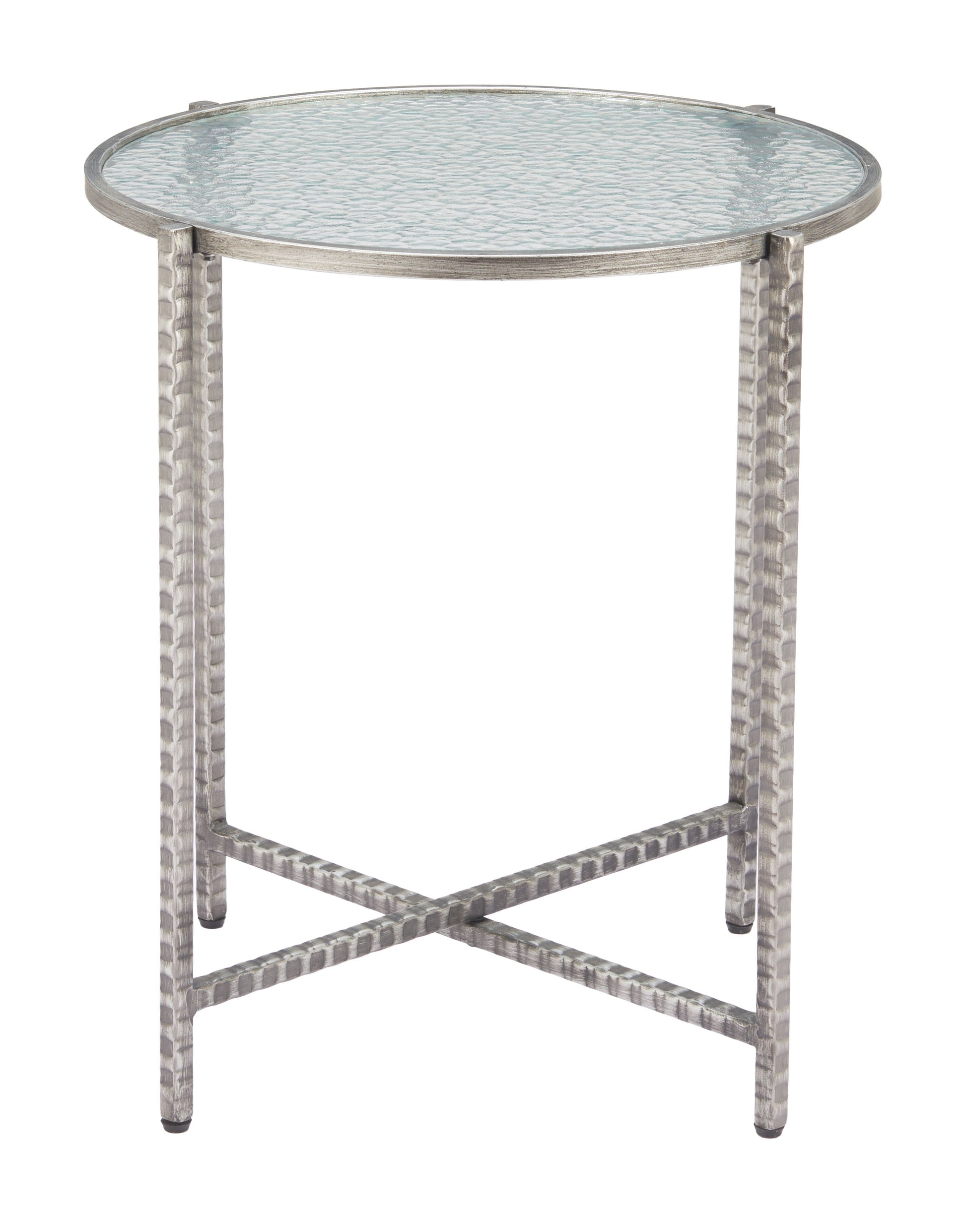 Vetro Side Table Silver style shot 2