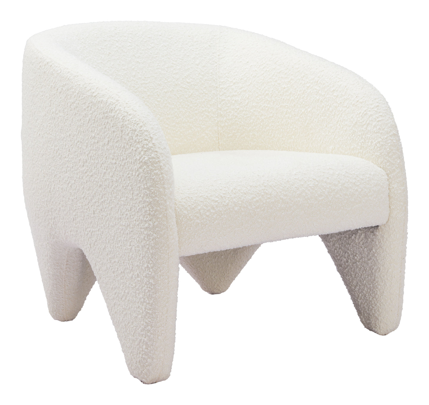 Lopta Accent Chair White style shot 1