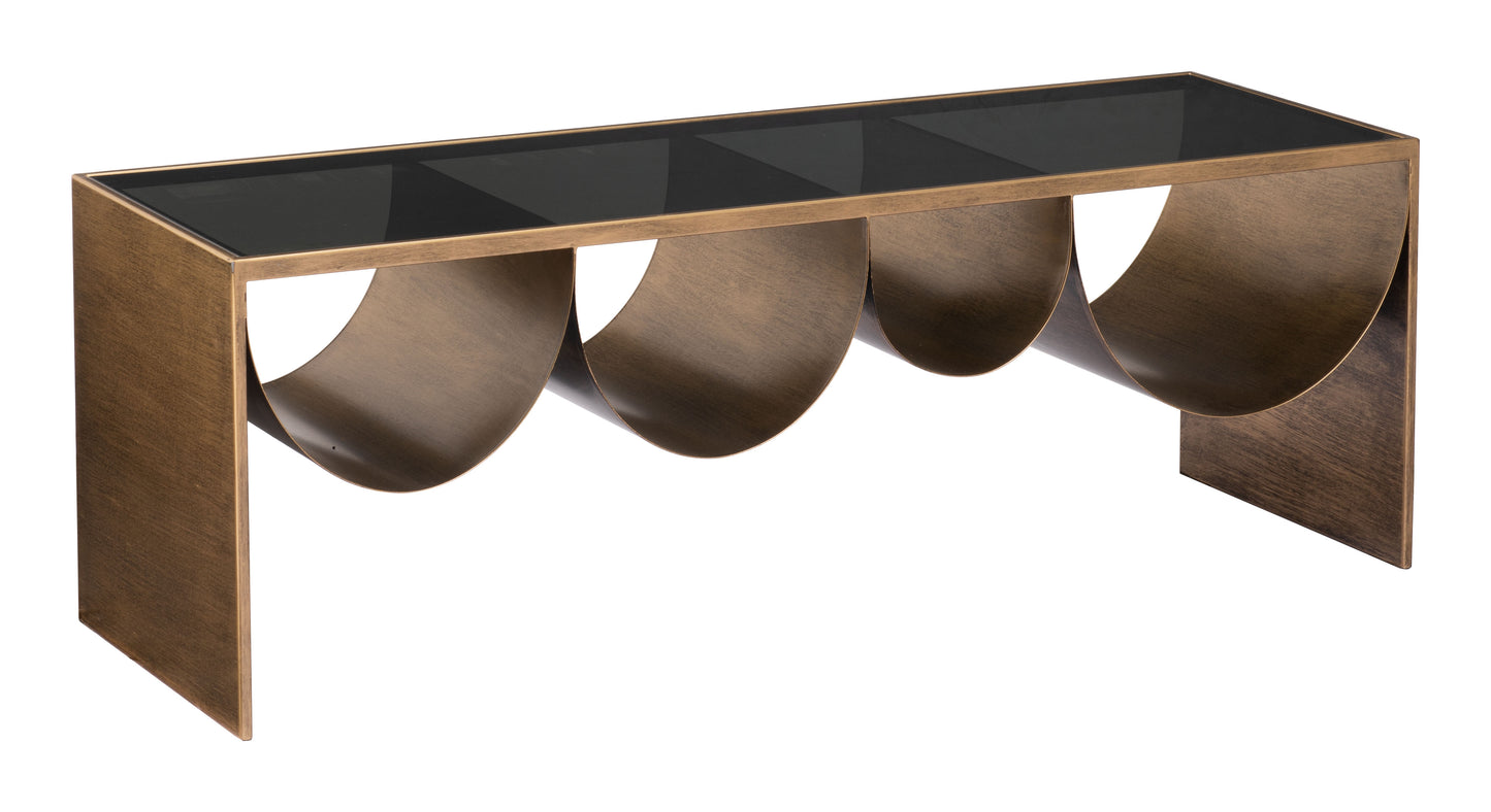 Reed Coffee Table Brass & Black style shot 1