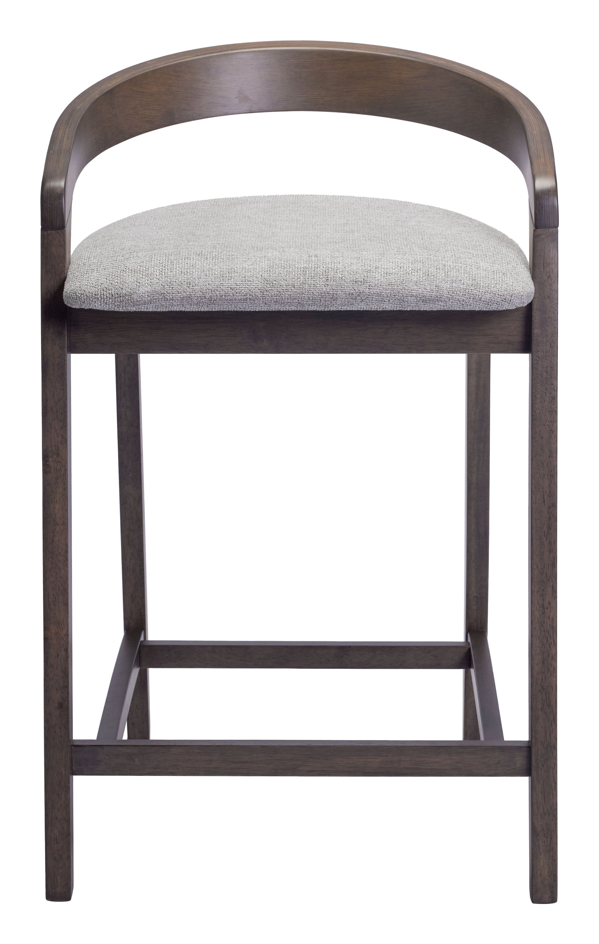 Troy Counter Stool (Set of 2) Dove Gray & Espresso style shot 2