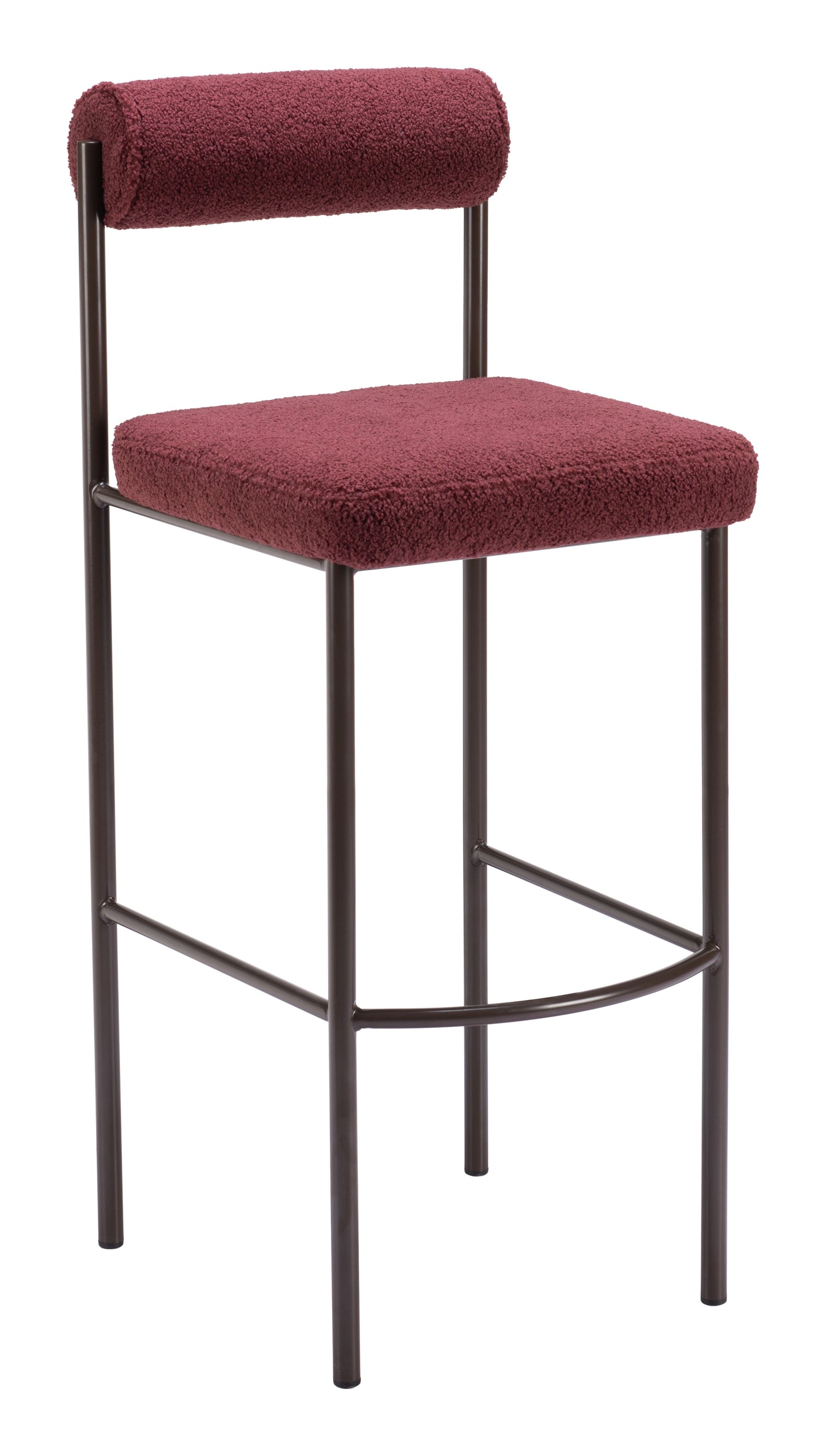 Livorno Barstool (Set of 2) Red & Bronze style shot 2