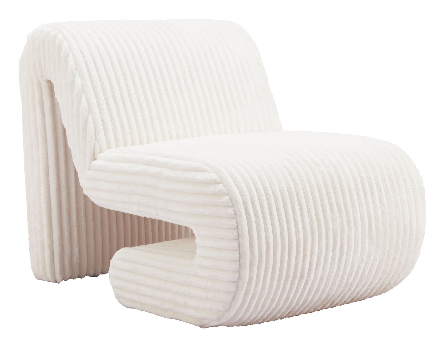 Opam Accent Chair White style shot 1