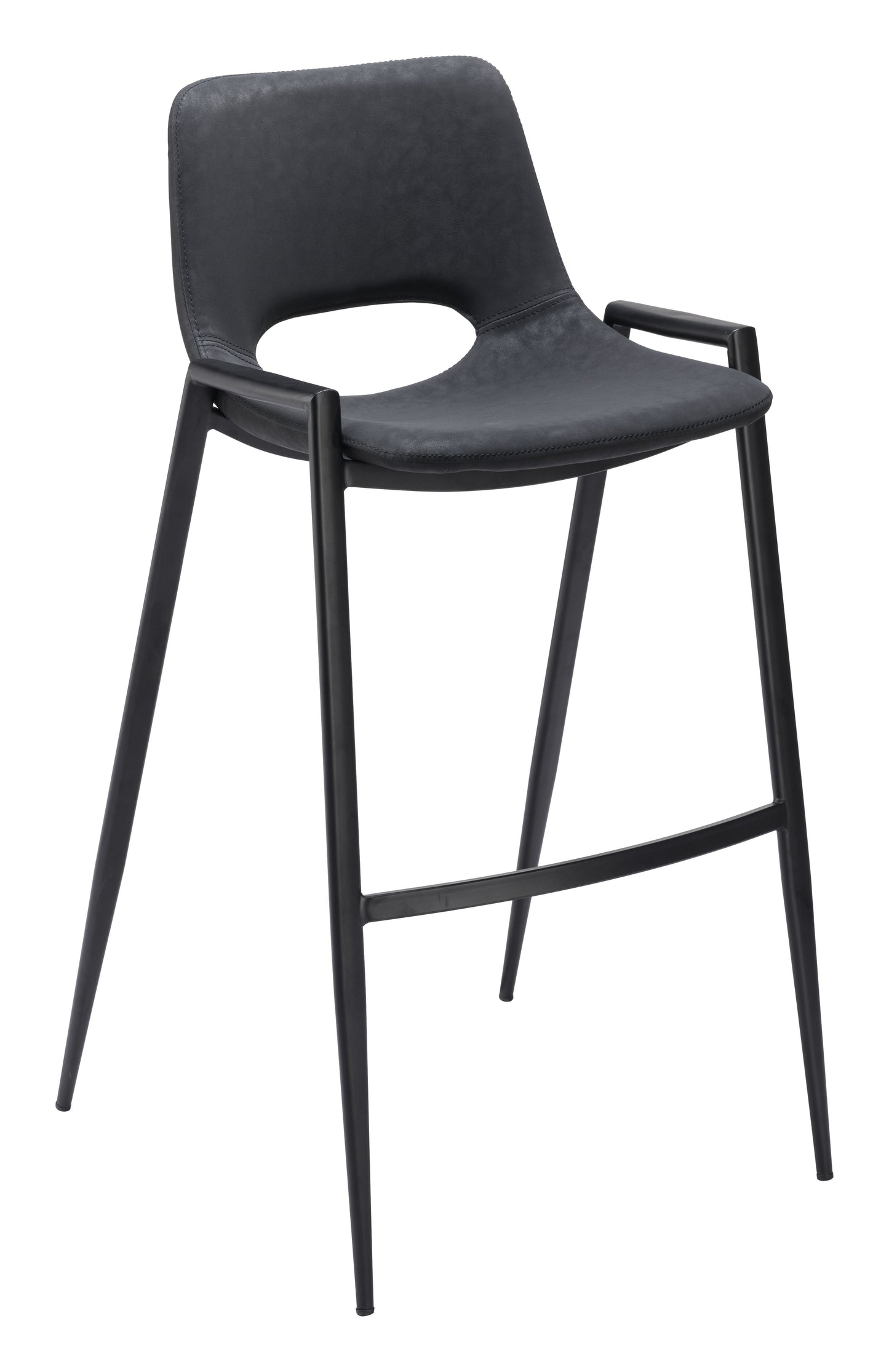 Desi Barstool (Set of 2) Black style shot 1