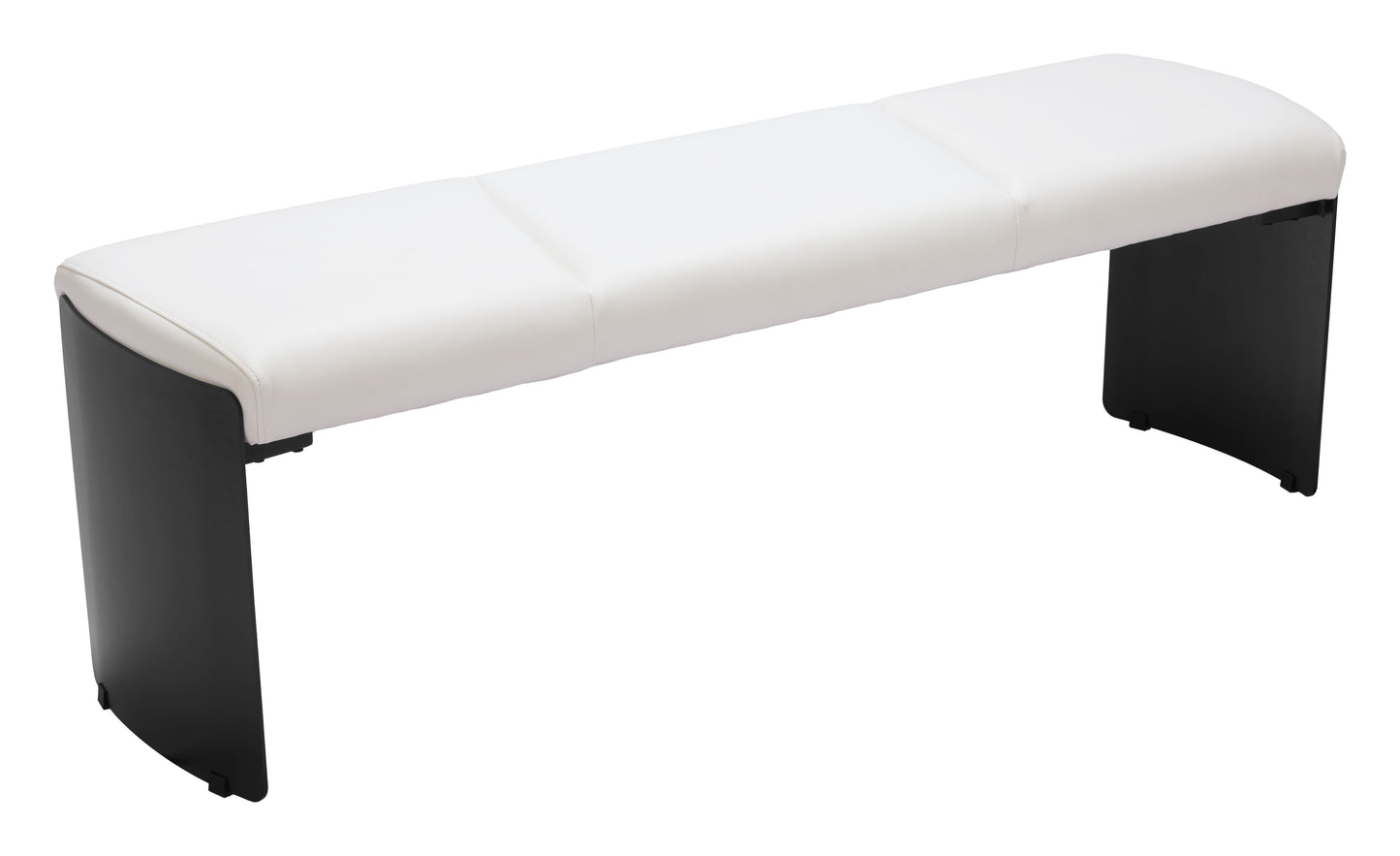 Mur Bench White style shot 1
