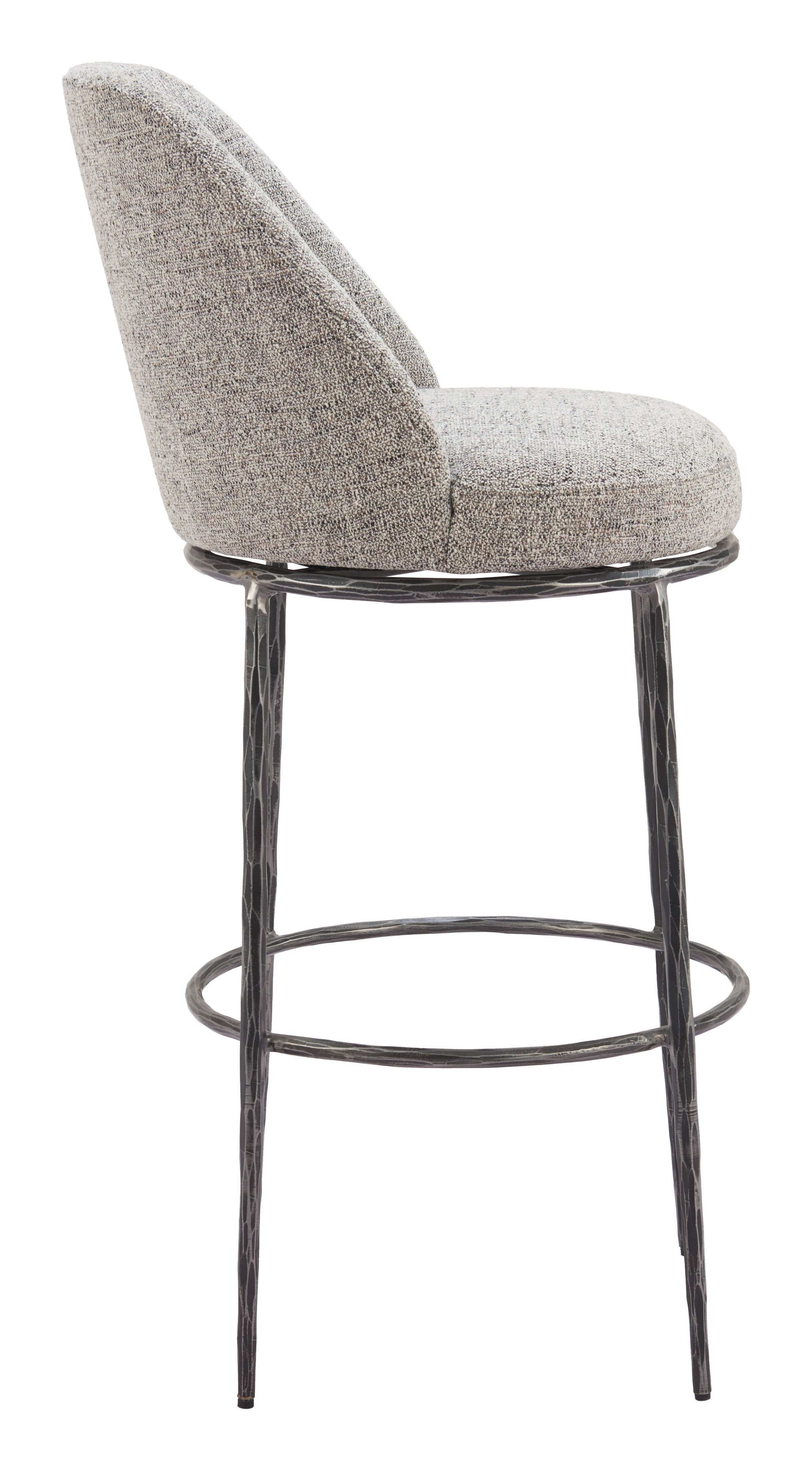 Nordhavn Swivel Barstool Gray style shot 2