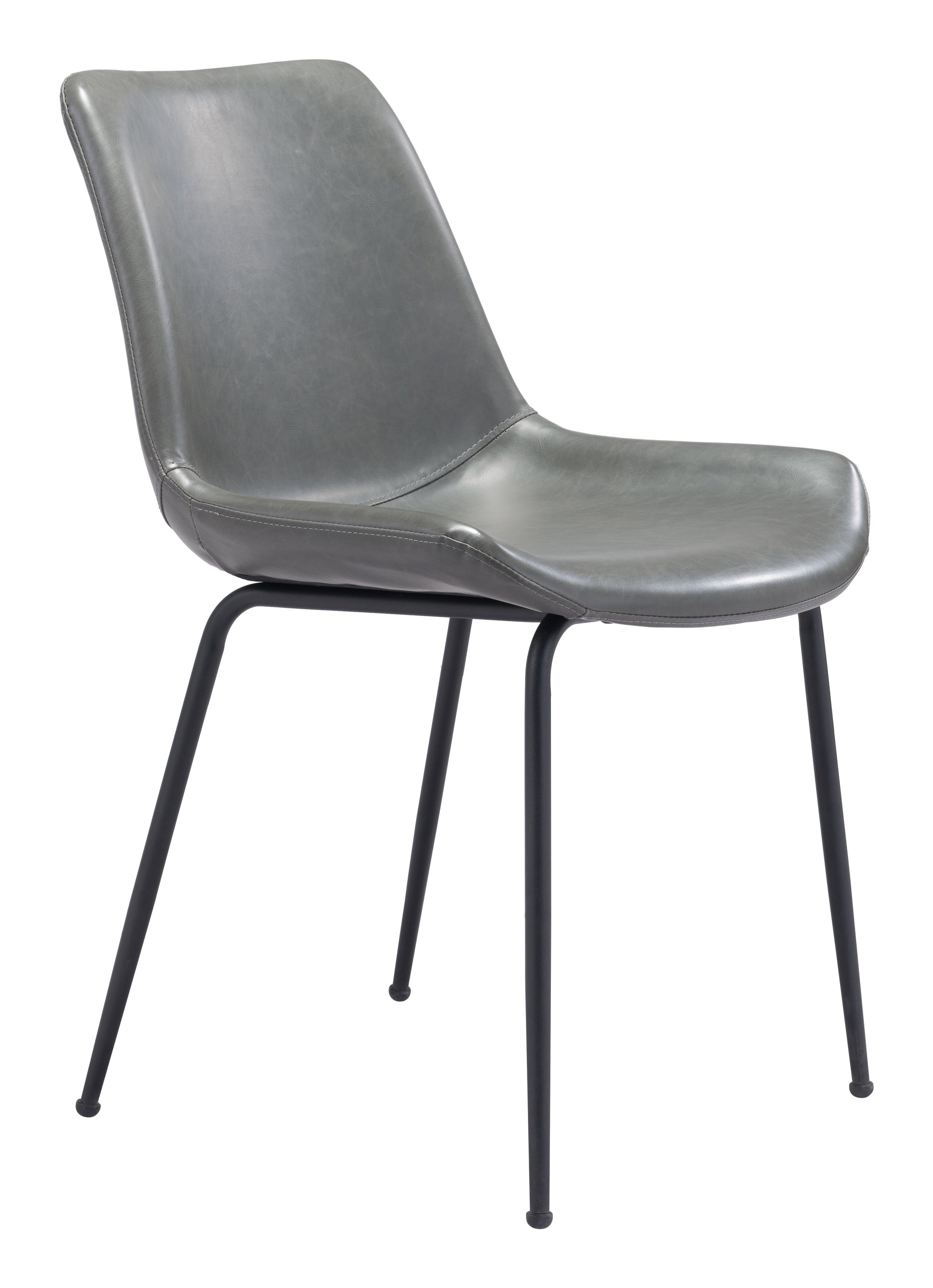 Byron Dining Chair (Set of 2) Gray style shot 2