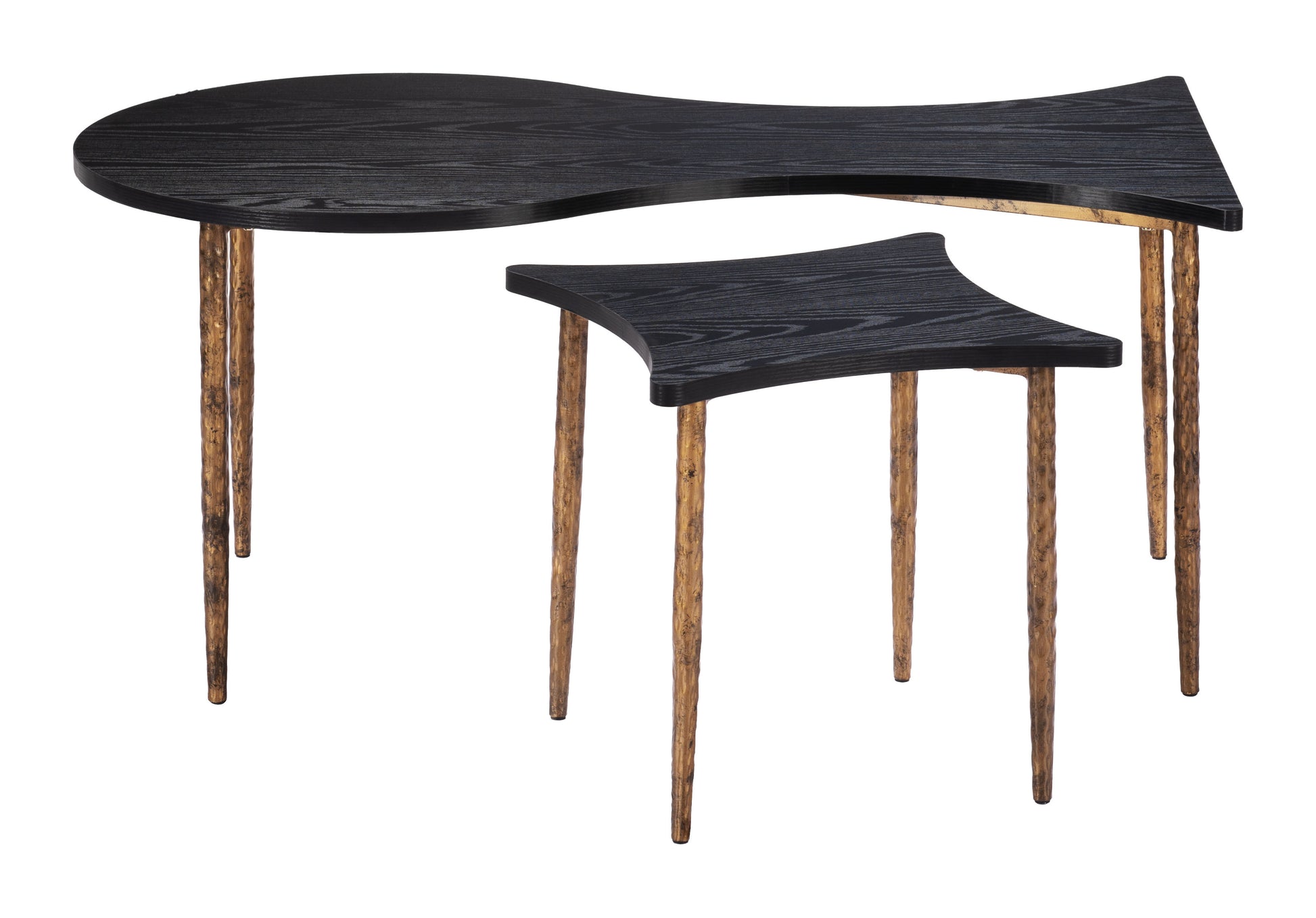 Norden Coffee Table Set (2-Piece) Black & Bronze style shot 2
