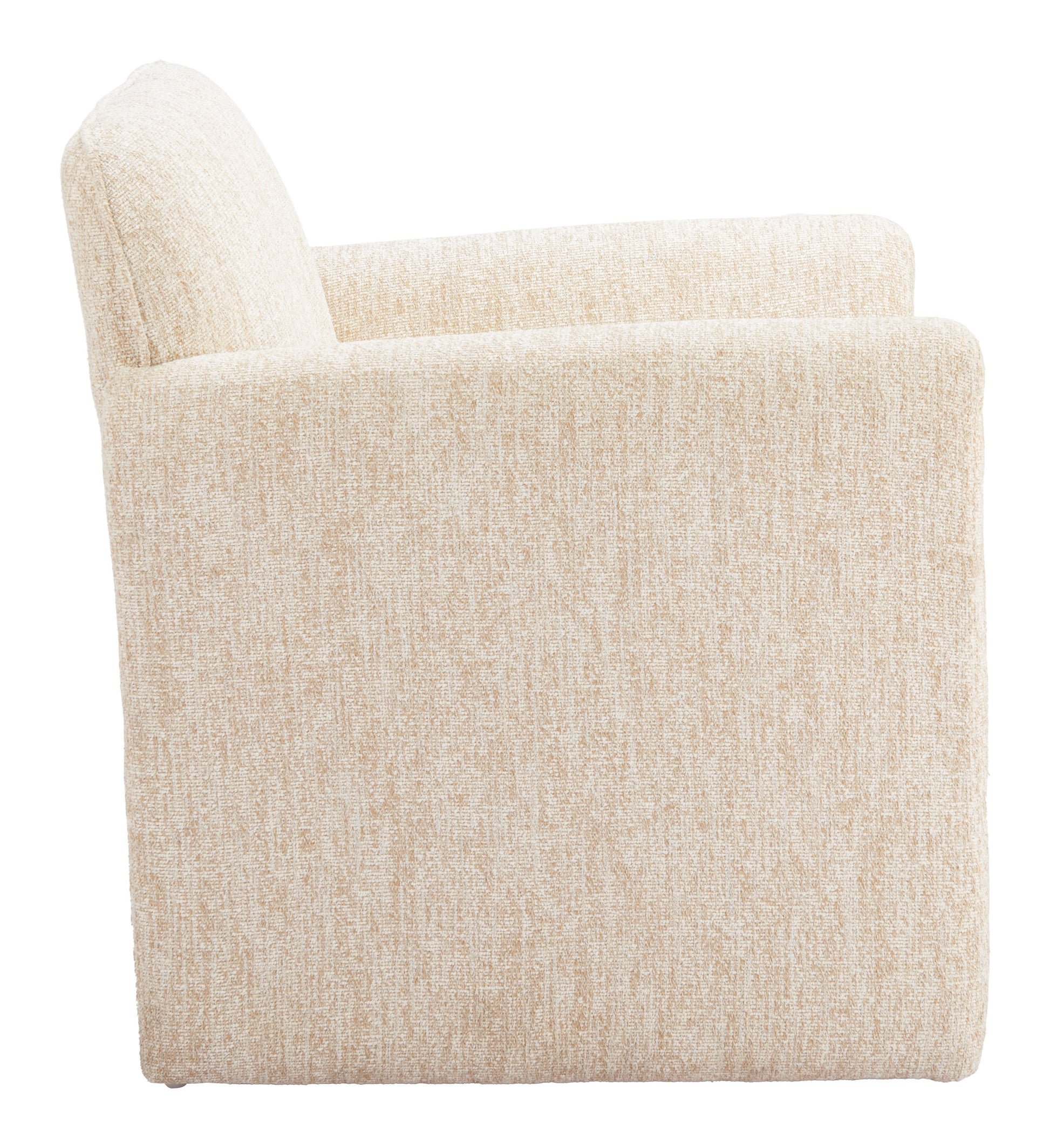 Dobra Accent Chair Oatmeal Beige style shot 2