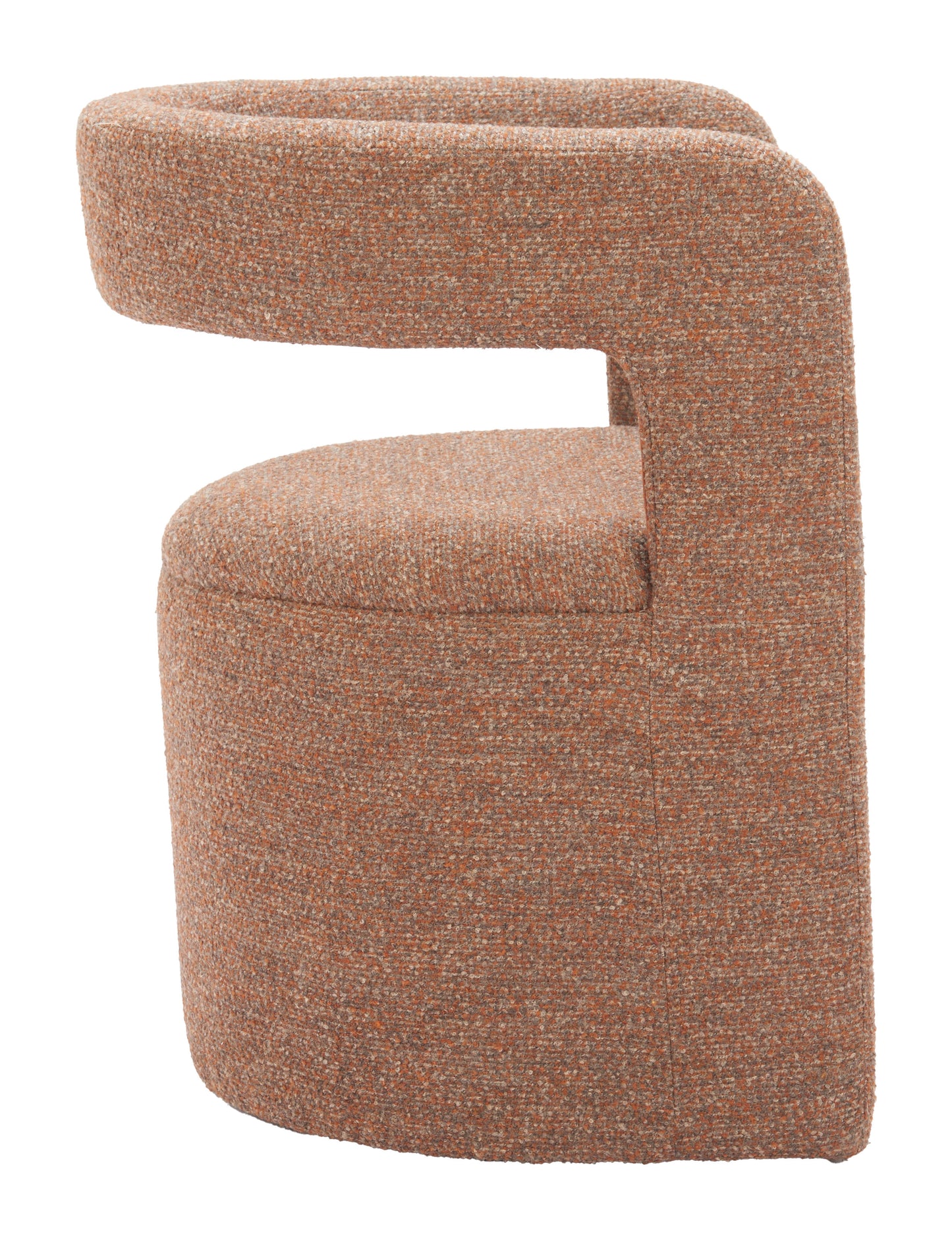 Atria Accent Chair & Ottoman Tawny Brown style shot 2