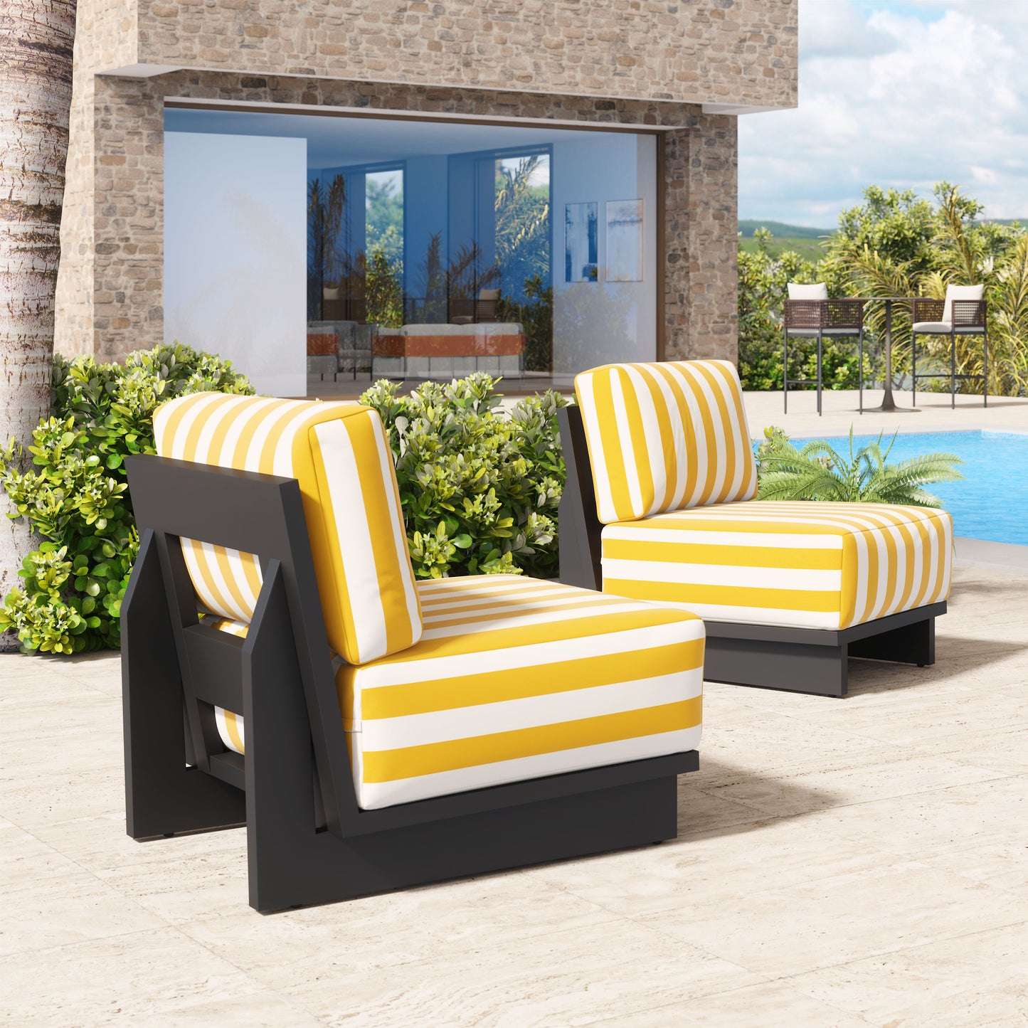 Shoreline Accent Chair Yellow style shot 1
