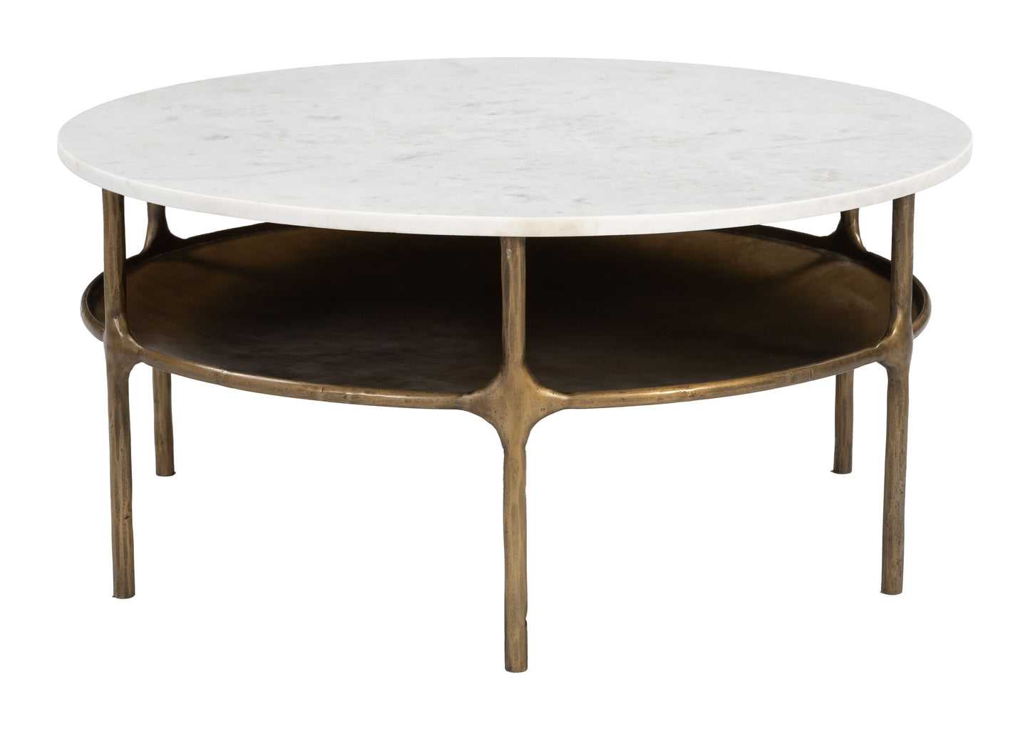 Bild Coffee Table White & Brass style shot 1