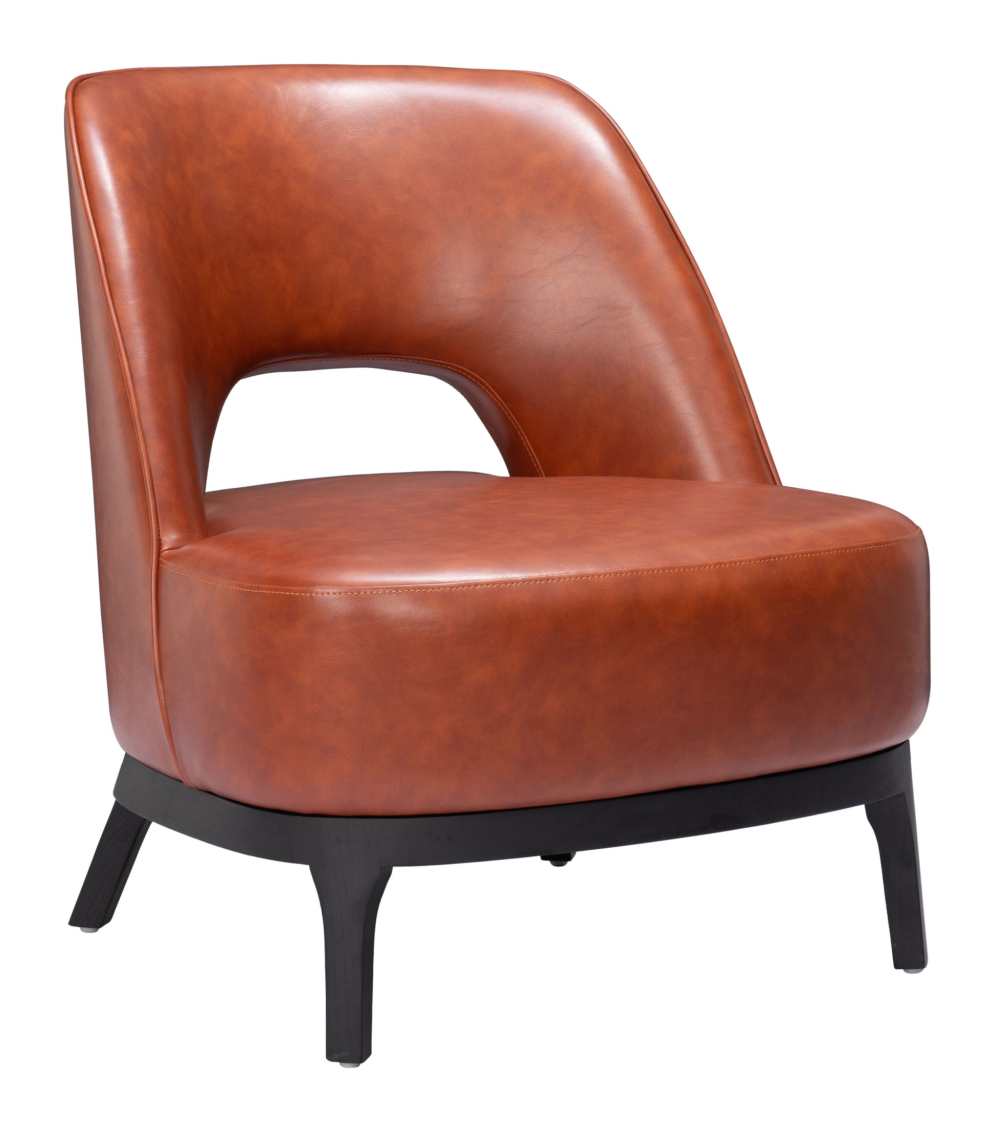 Mistley Accent Chair Brown style shot 1