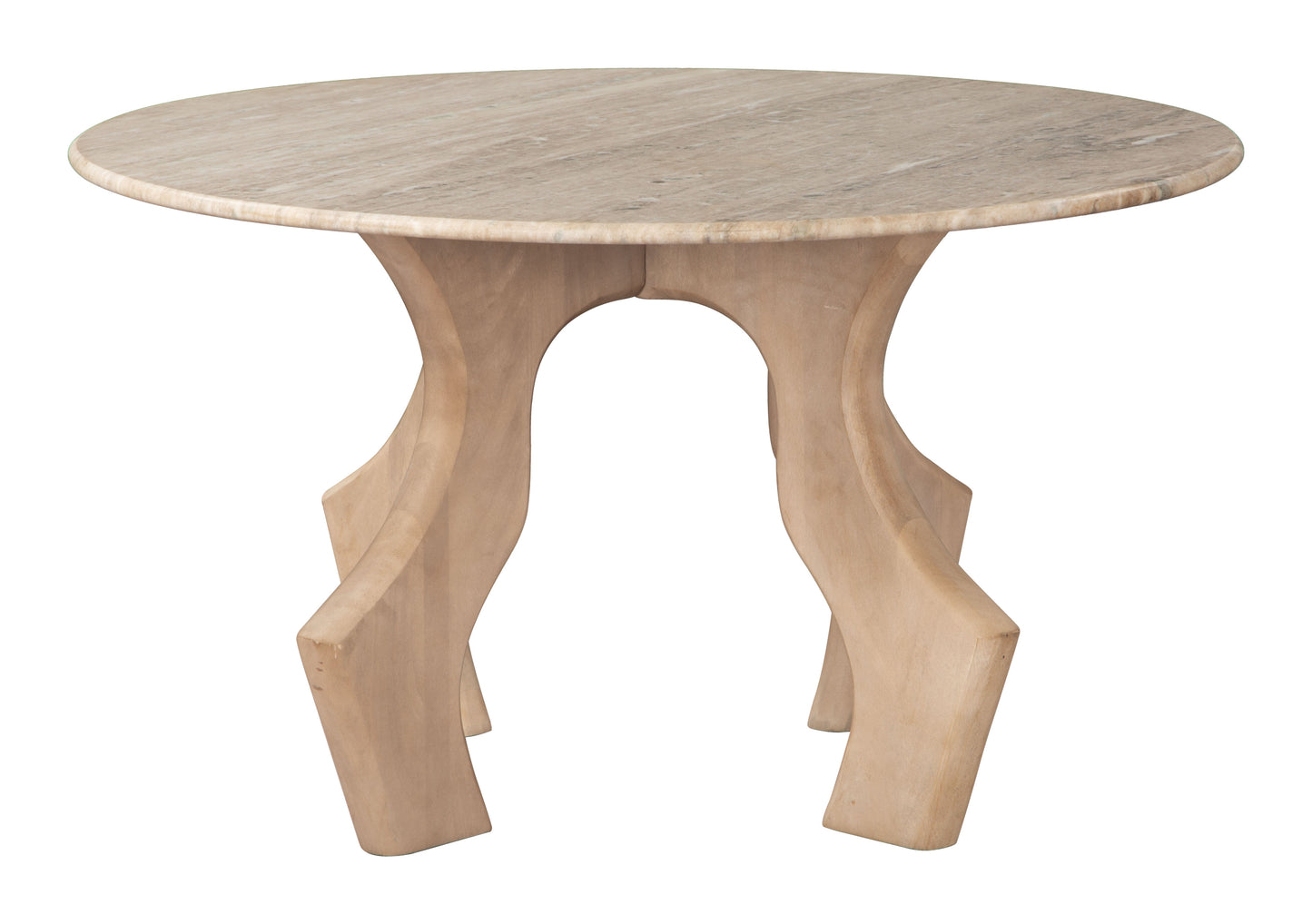 Eda Coffee Table White & Natural style shot 1
