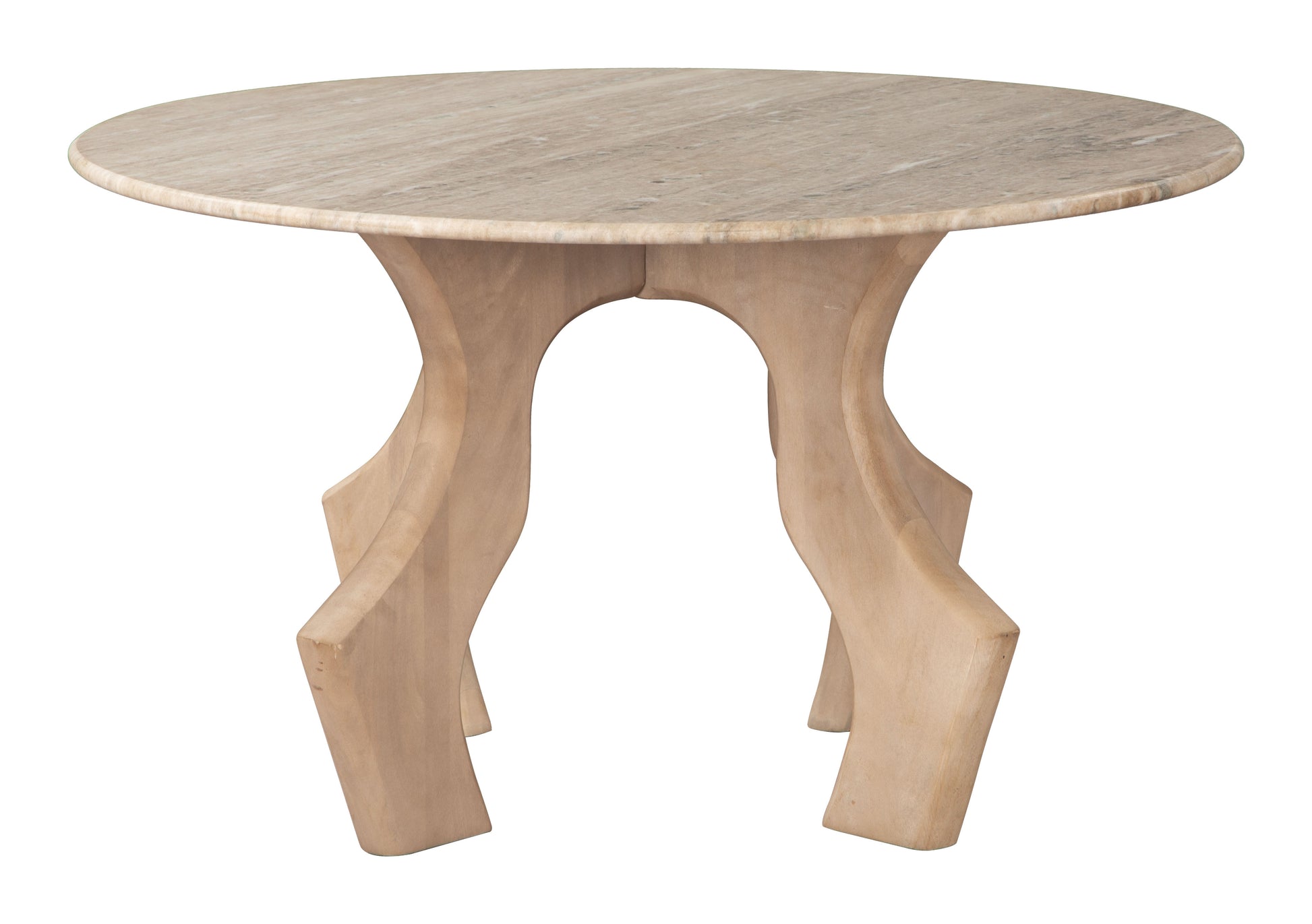 Eda Coffee Table White & Natural style shot 1