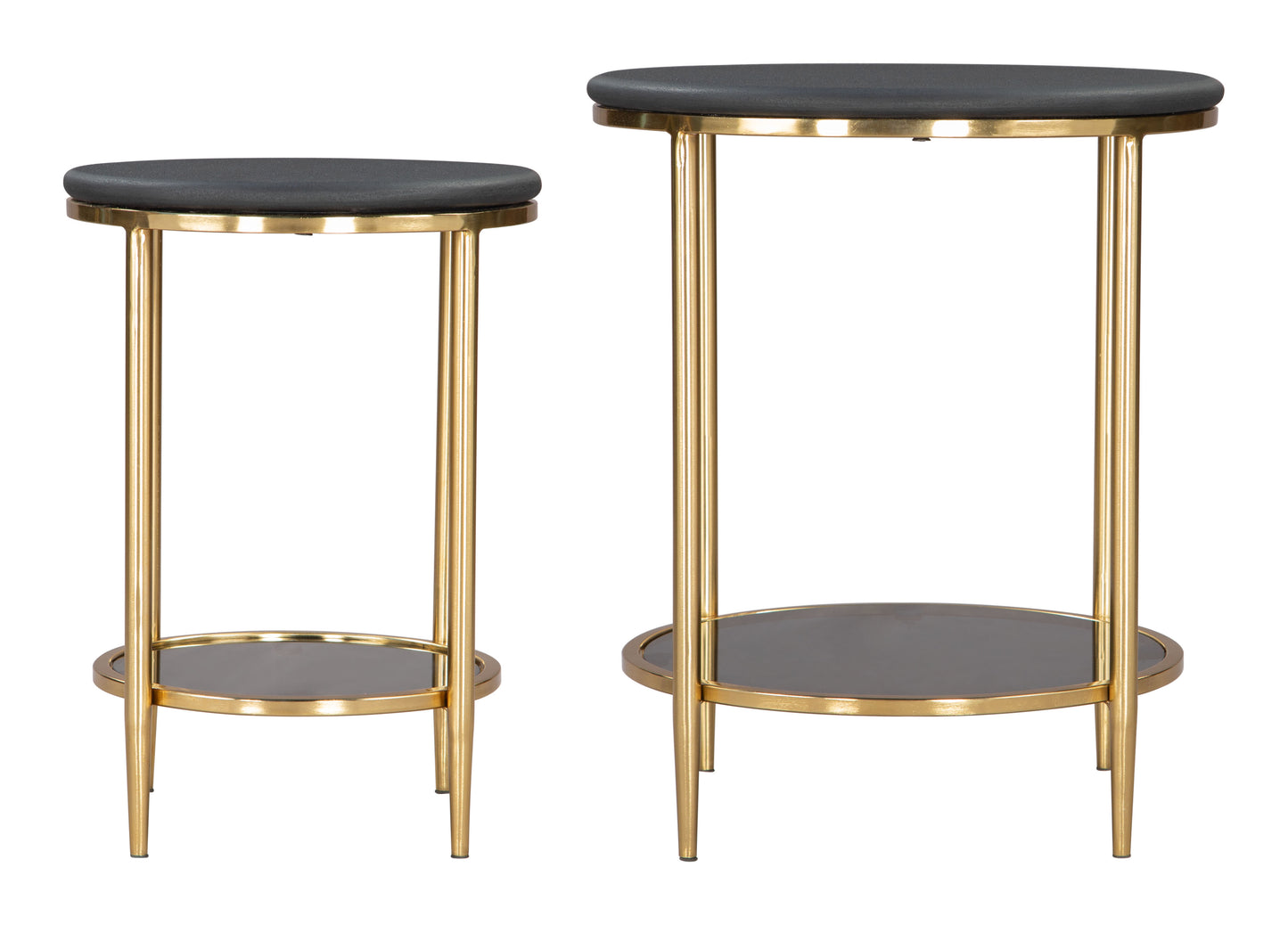 Koper Coffee Table Set (2-Piece) Black style shot 2