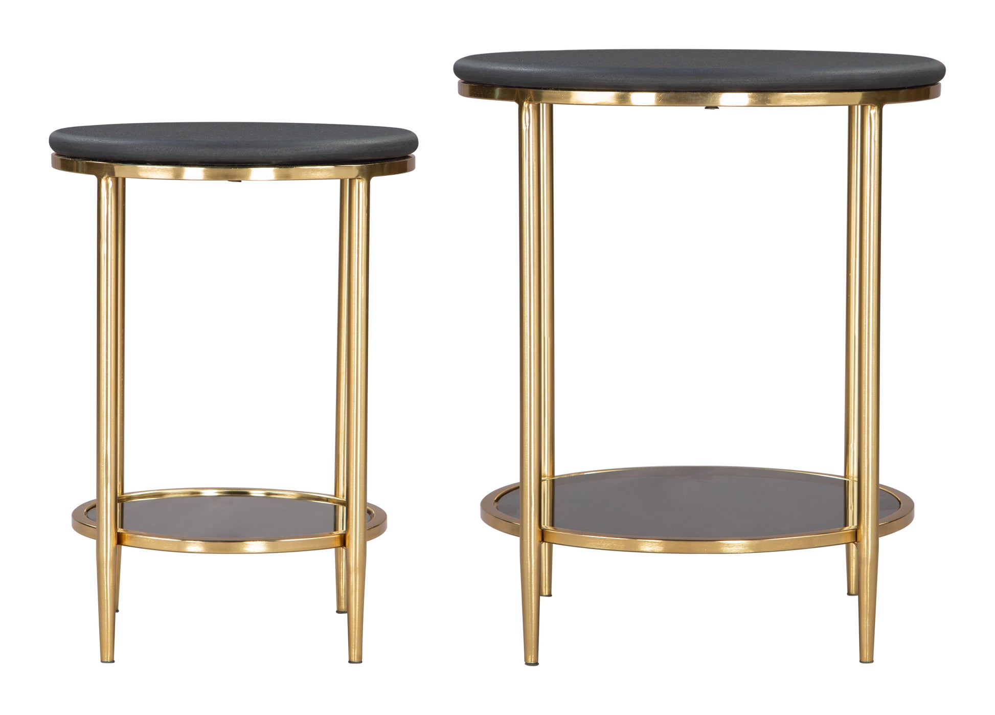 Koper Coffee Table Set (2-Piece) Black style shot 2