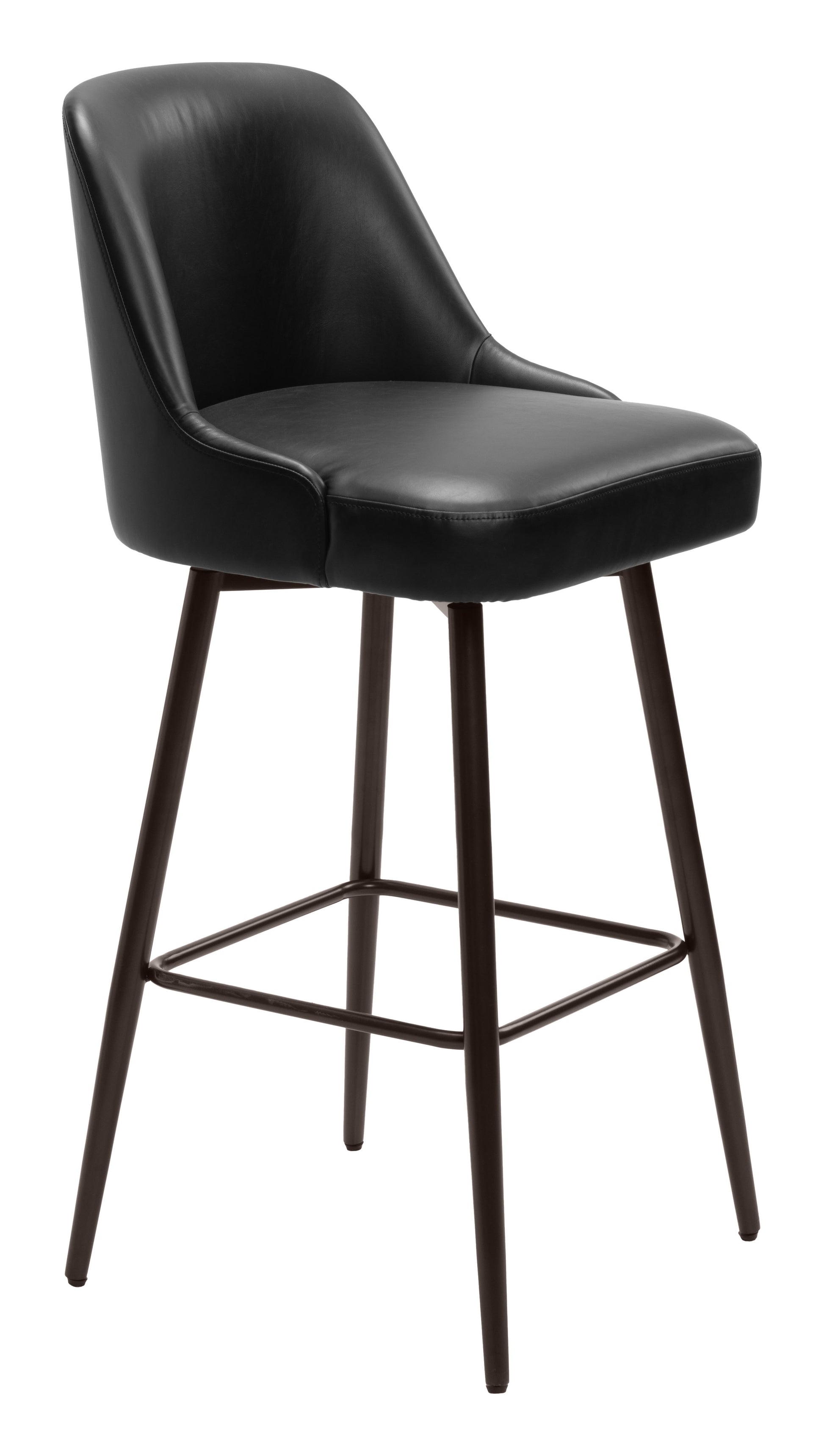 Keppel Swivel Barstool Black & Bronze style shot 1