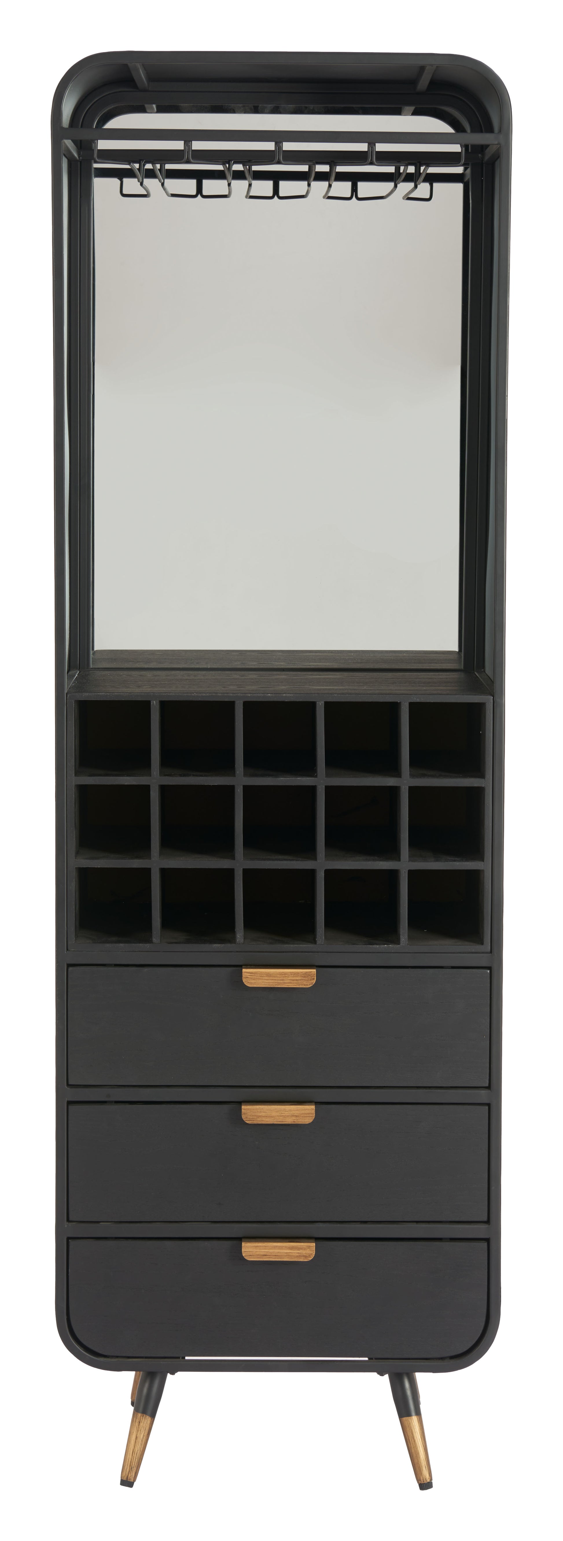 Magara Bar Cabinet Black style shot 2