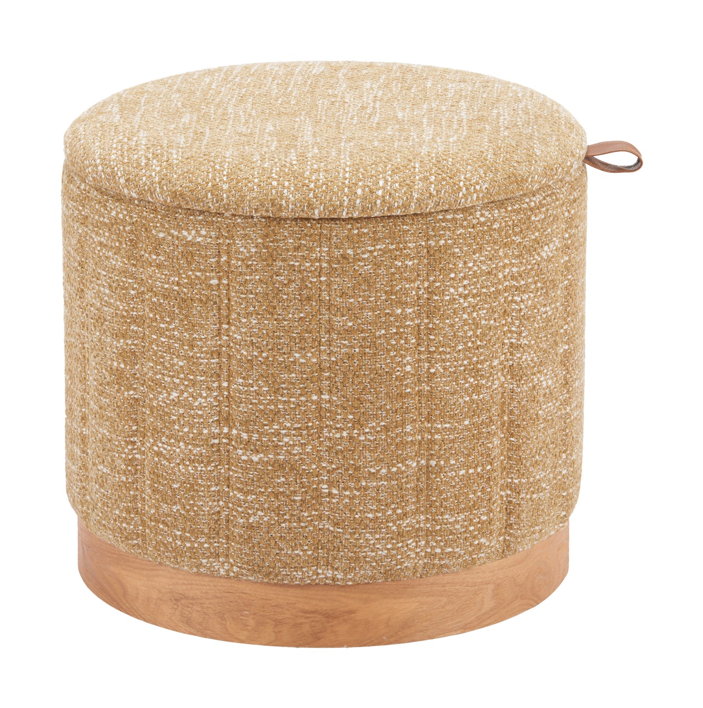Fije Storage Ottoman Oat Yellow style shot 1