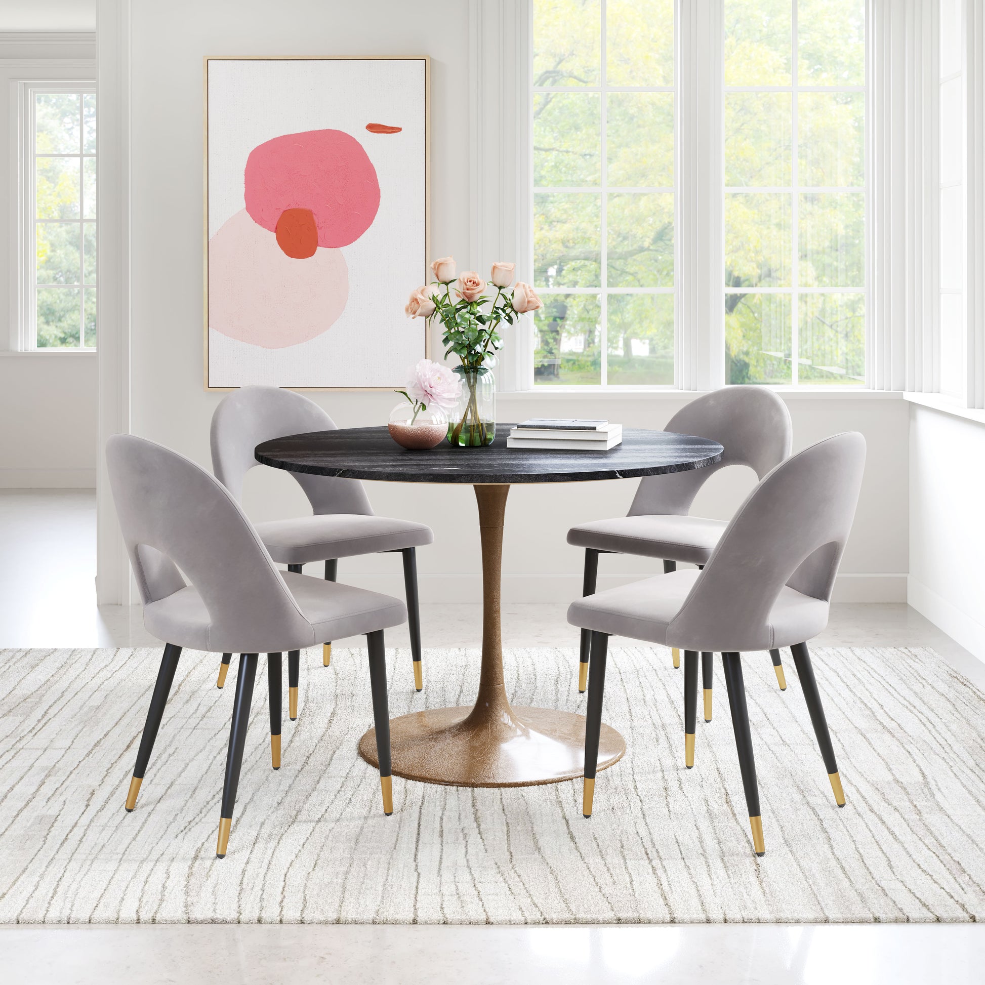 Menlo Dining Chair (Set of 2) Gray style shot 1