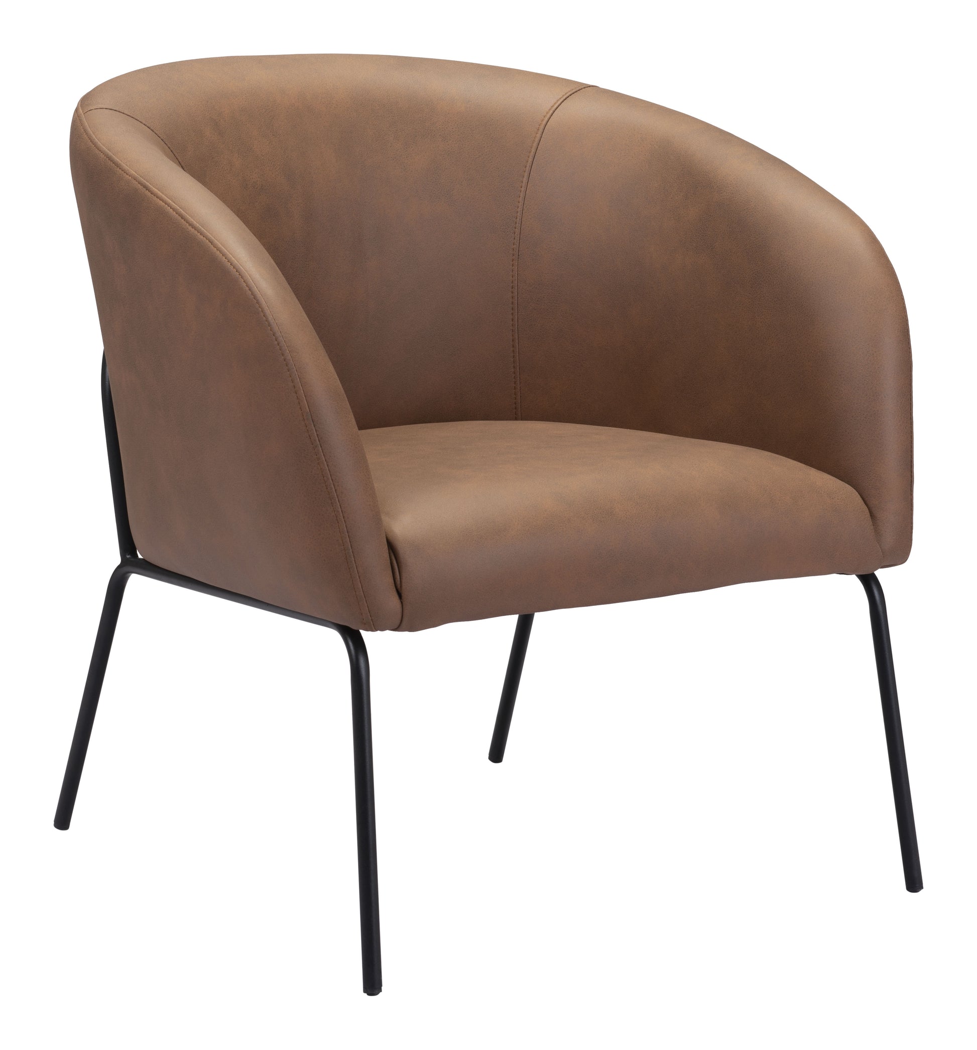 Quinten Accent Chair Vintage Brown style shot 2