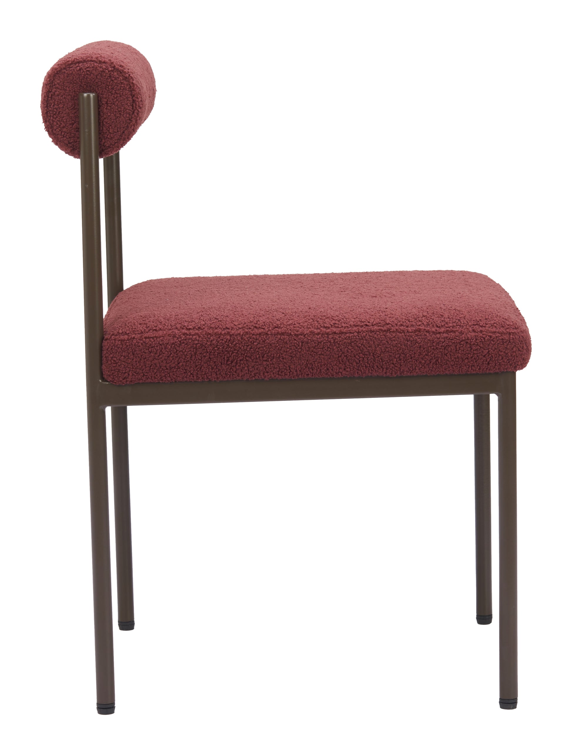 Livorno Dining Chair Red & Bronze style shot 1